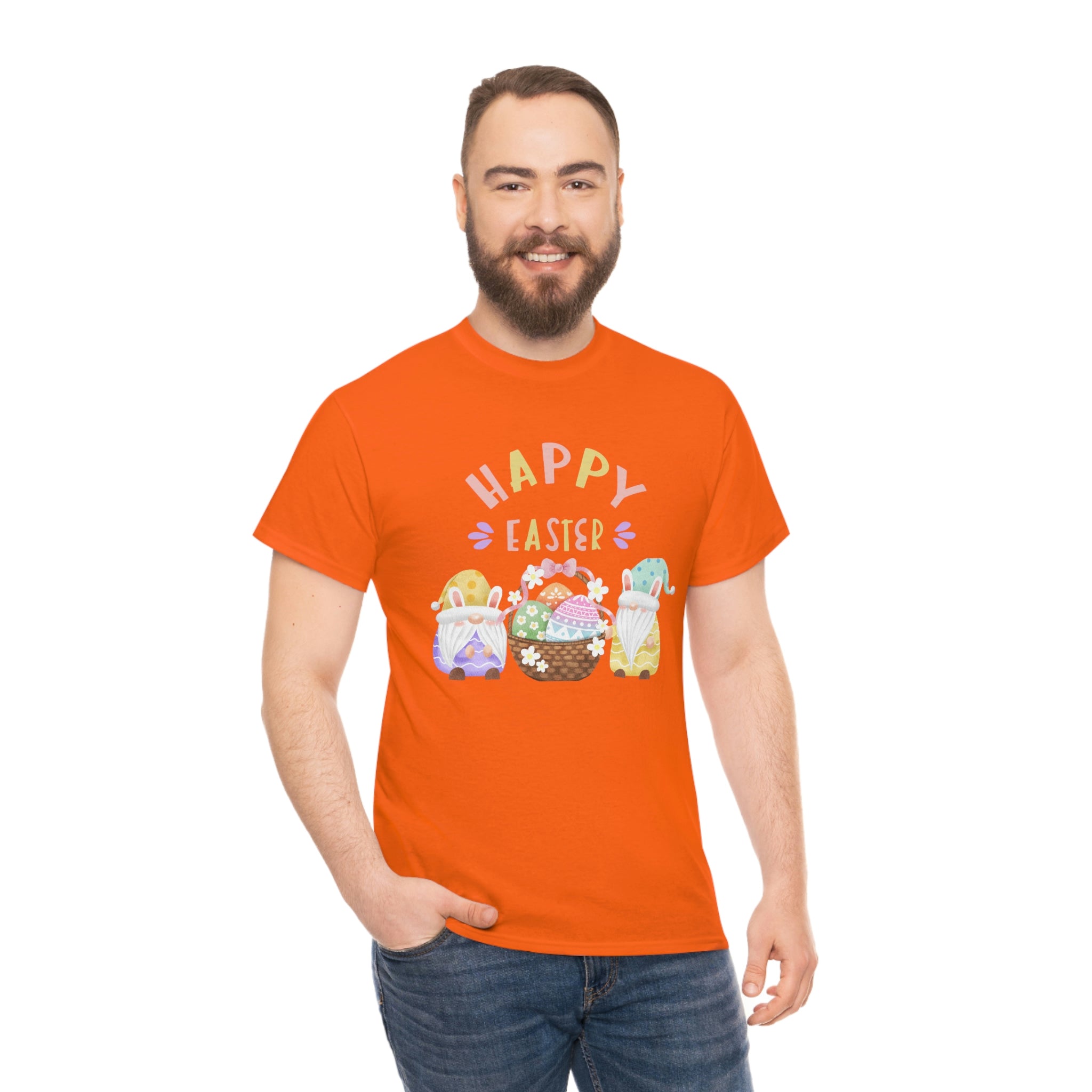 Happy Easter Gnome Unisex Heavy Cotton Tee