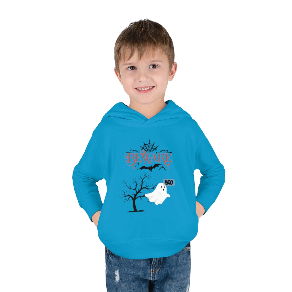 Beware Boo Toddler Pullover Fleece Hoodie