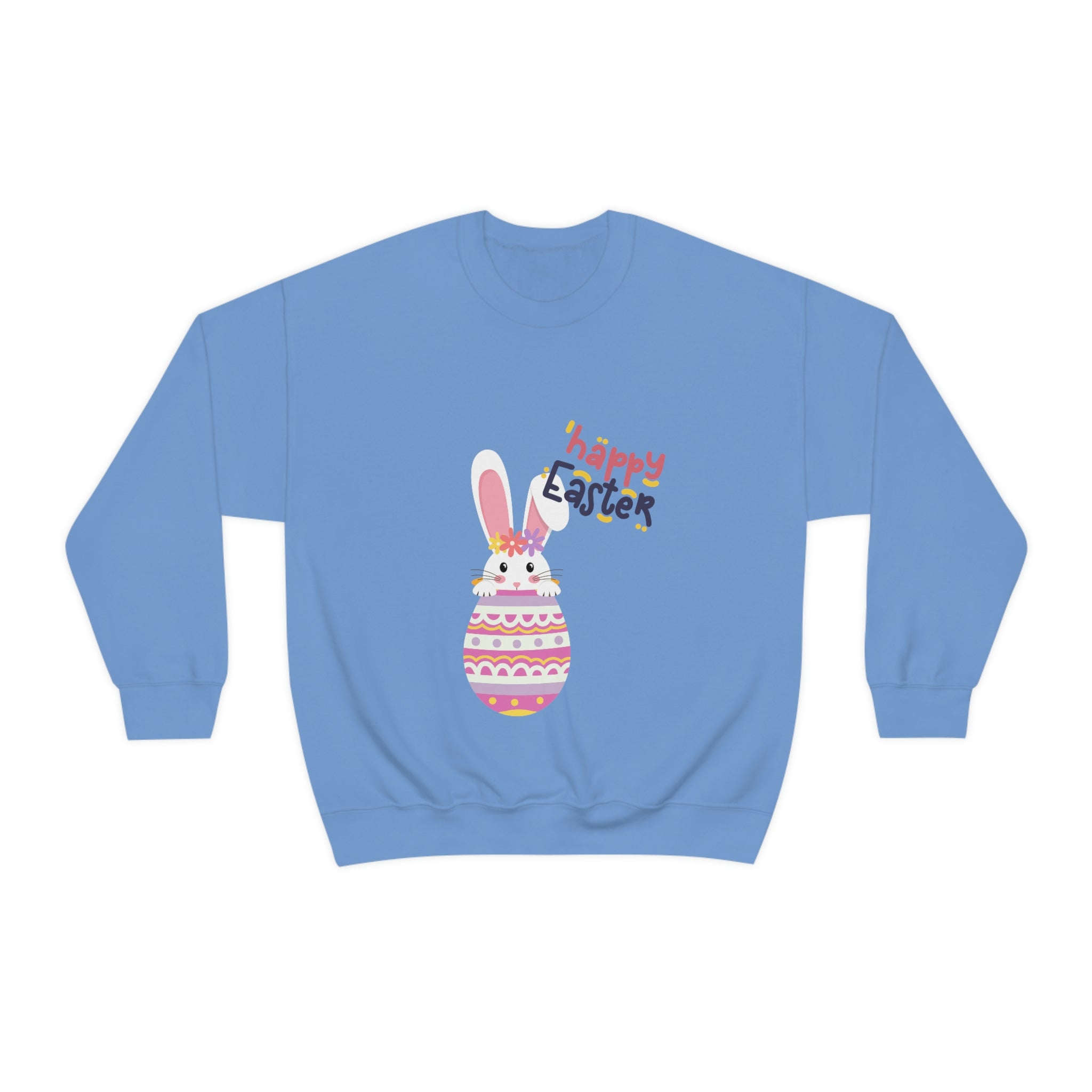 Happy Easter Day Bunny Unisex Heavy Blend™ Crewneck Sweatshirt