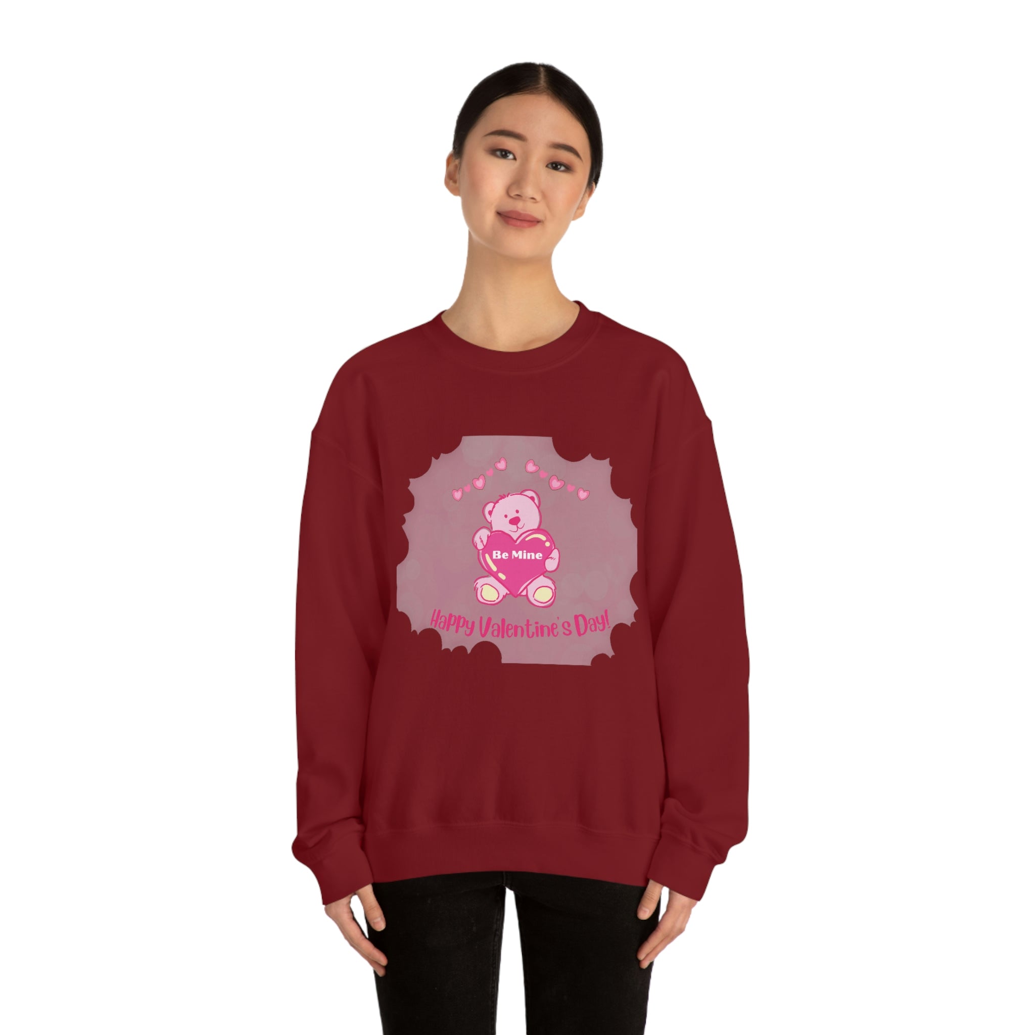 Happy Valentine's Day Be Mine Unisex Heavy Blend™ Crewneck Sweatshirt