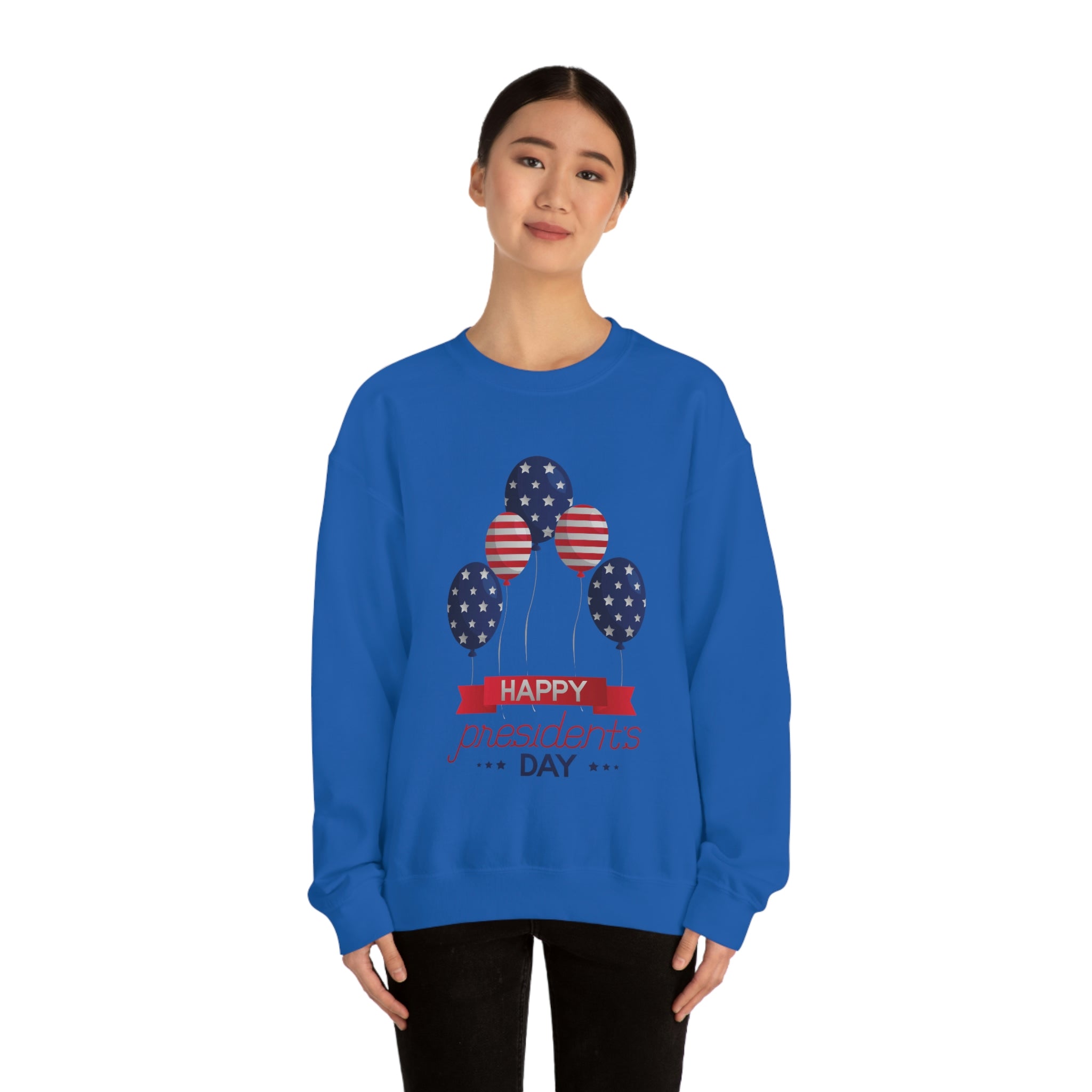 Happy President's Day Stars & Stripe Unisex Heavy Blend™ Crewneck Sweatshirt
