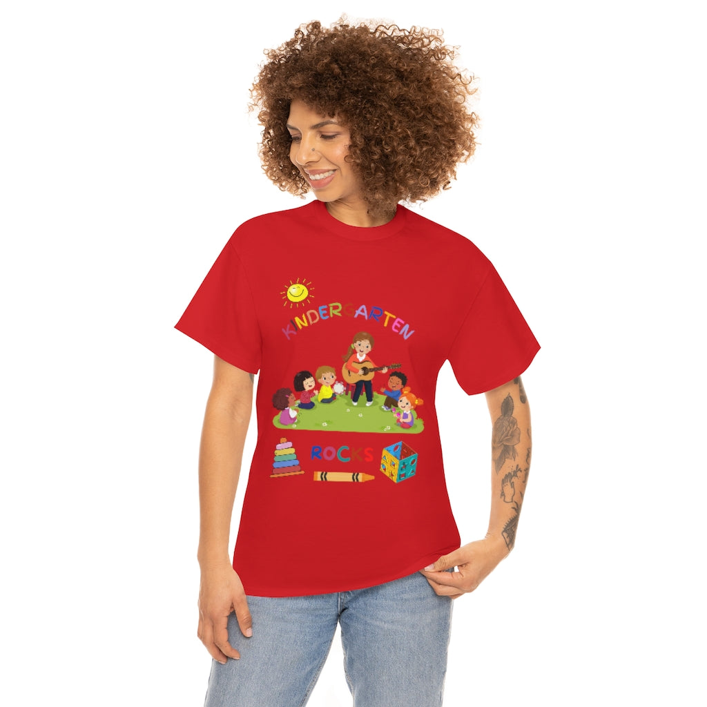 Kindergarten Rocks Unisex Heavy Cotton Tee