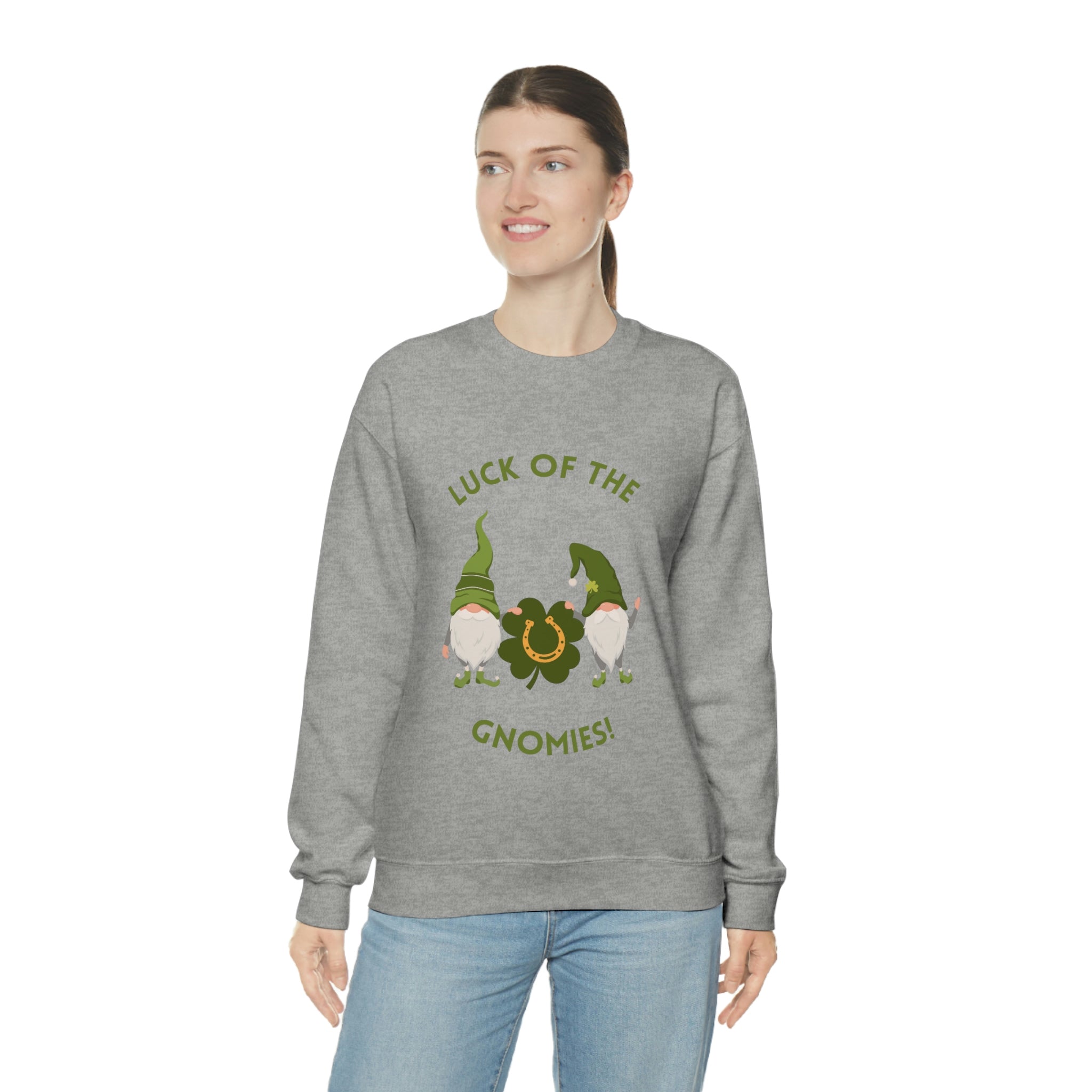 The Luck Of The Gnomies! Unisex Heavy Blend™ Crewneck Sweatshirt