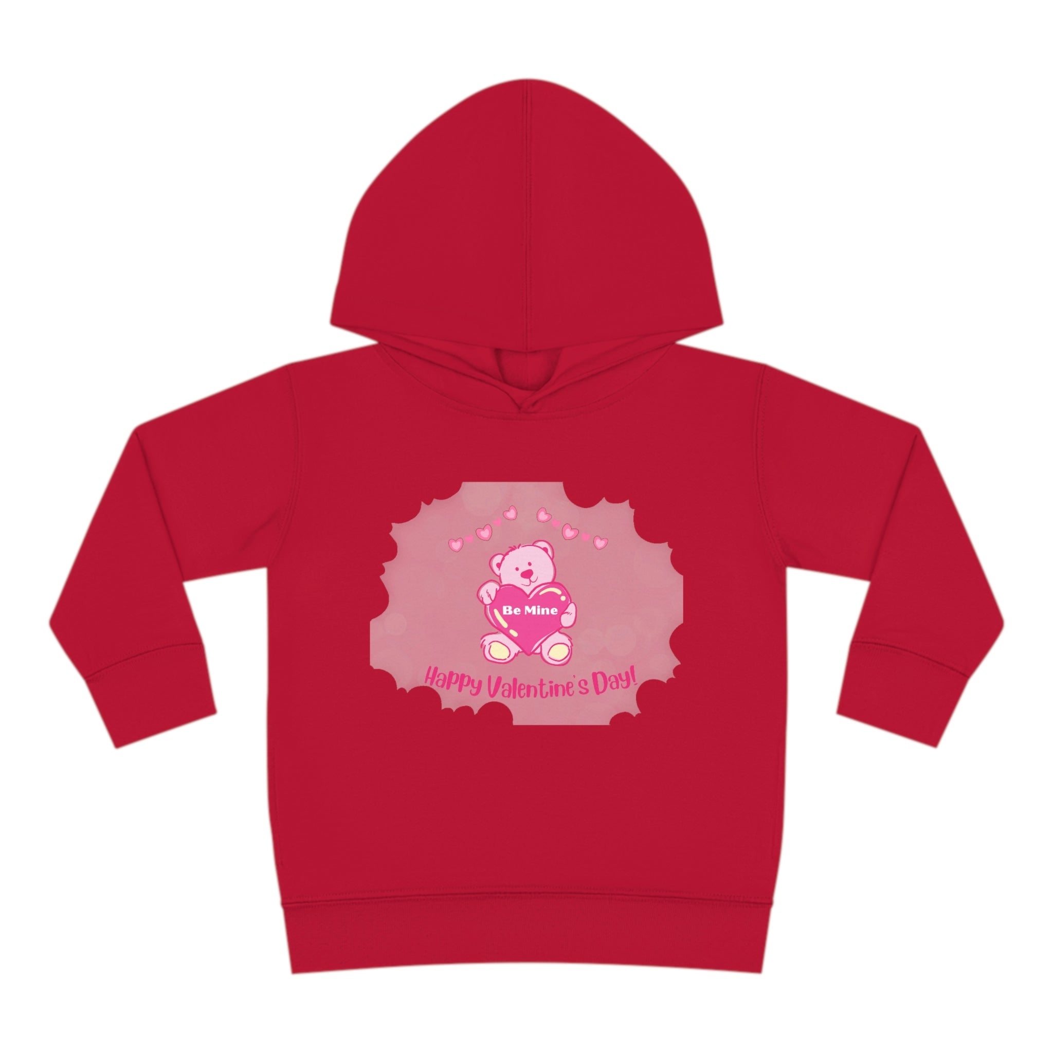 Happy Valentine's Day Be Mine Toddler Pullover Fleece Hoodie