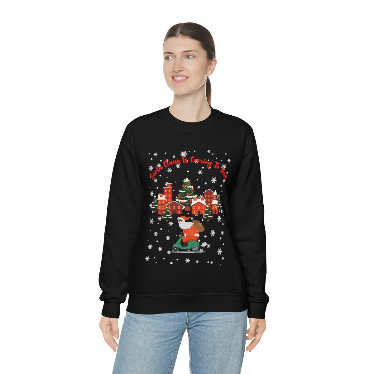 Santa Claus Is Coming To Town Unisex Heavy Blend™ Crewneck Sweatshirt