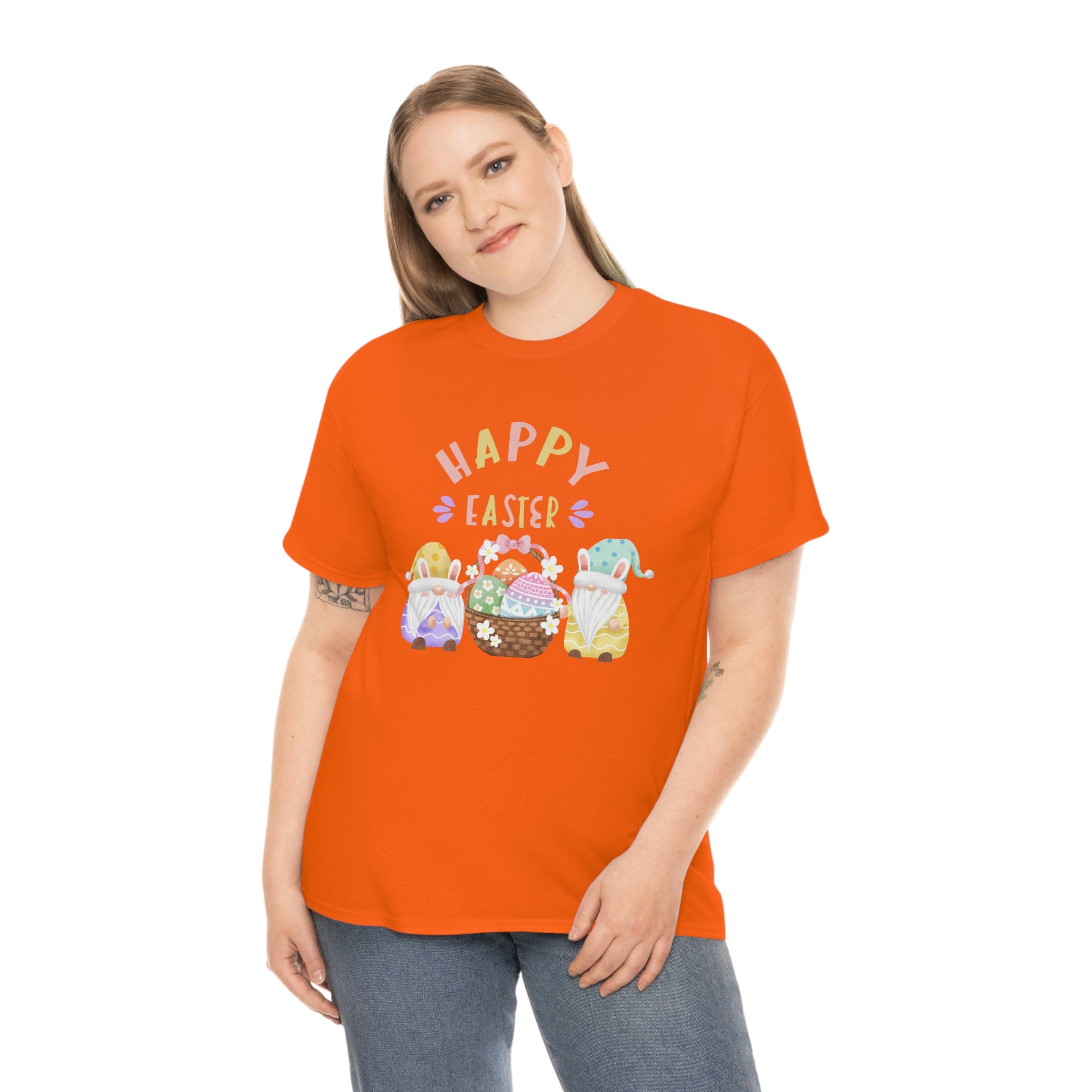 Happy Easter Gnome Unisex Heavy Cotton Tee