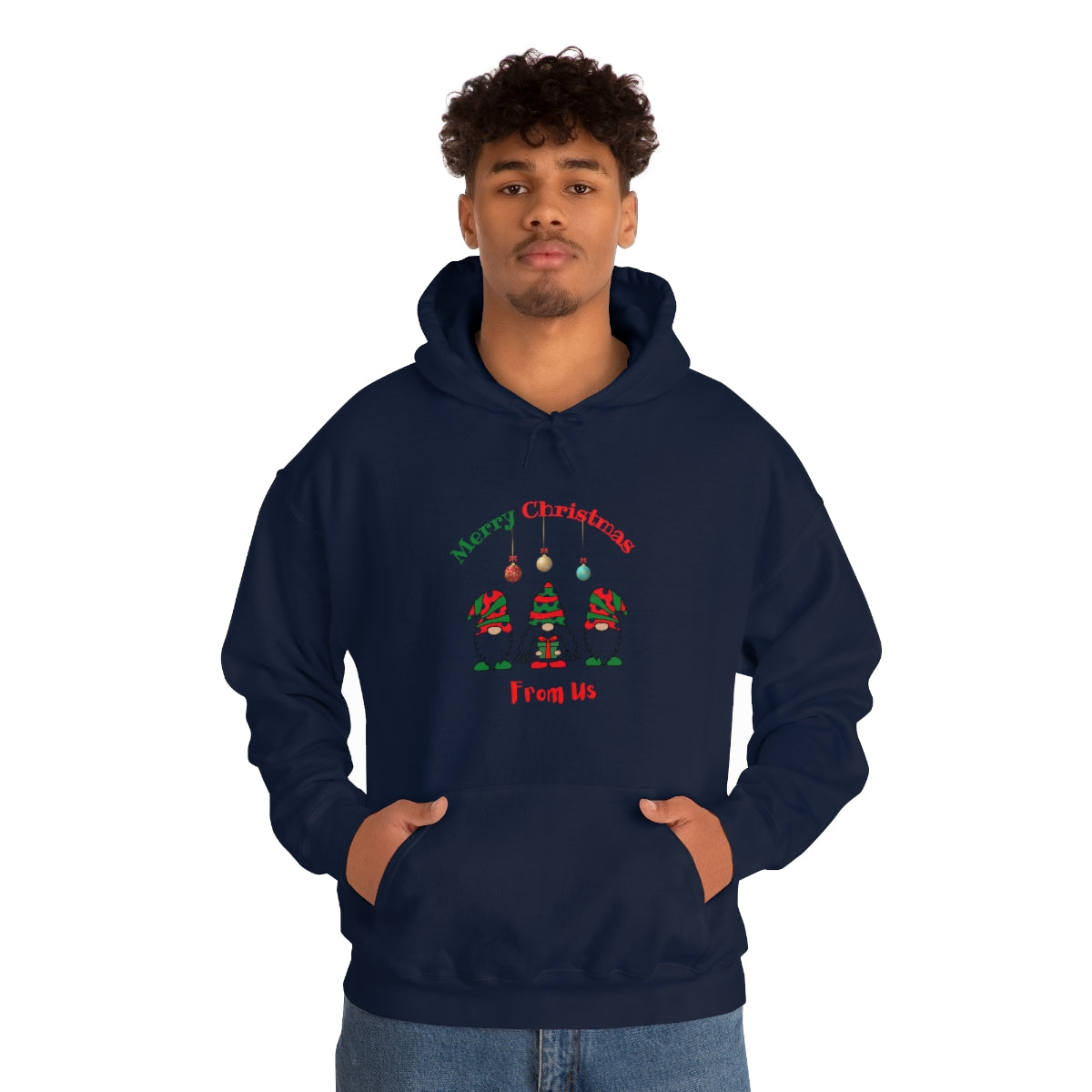 Gnomes Merry Christmas  Unisex Heavy Blend™ Hooded Sweatshirt