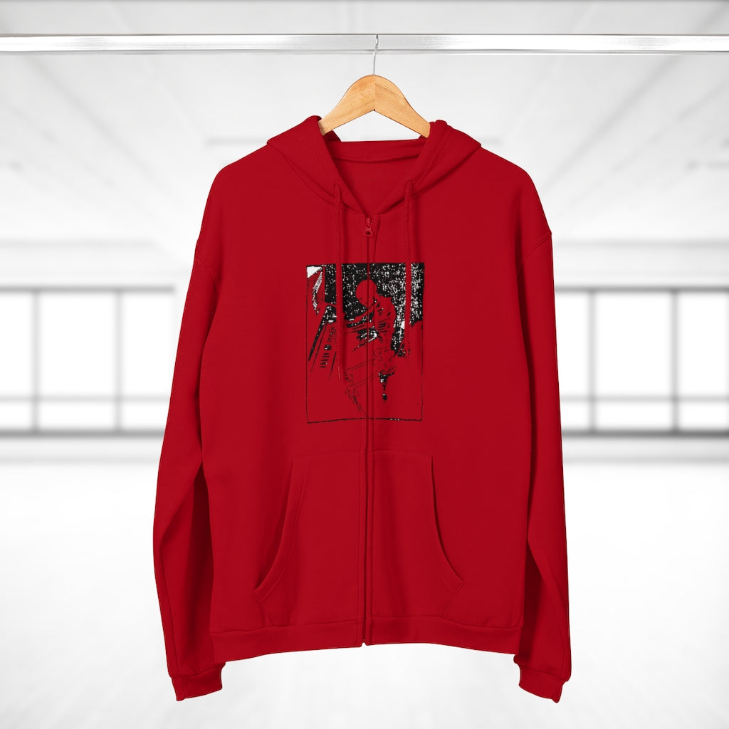 Piano Player Unisex Hooded Zip Sweatshirt