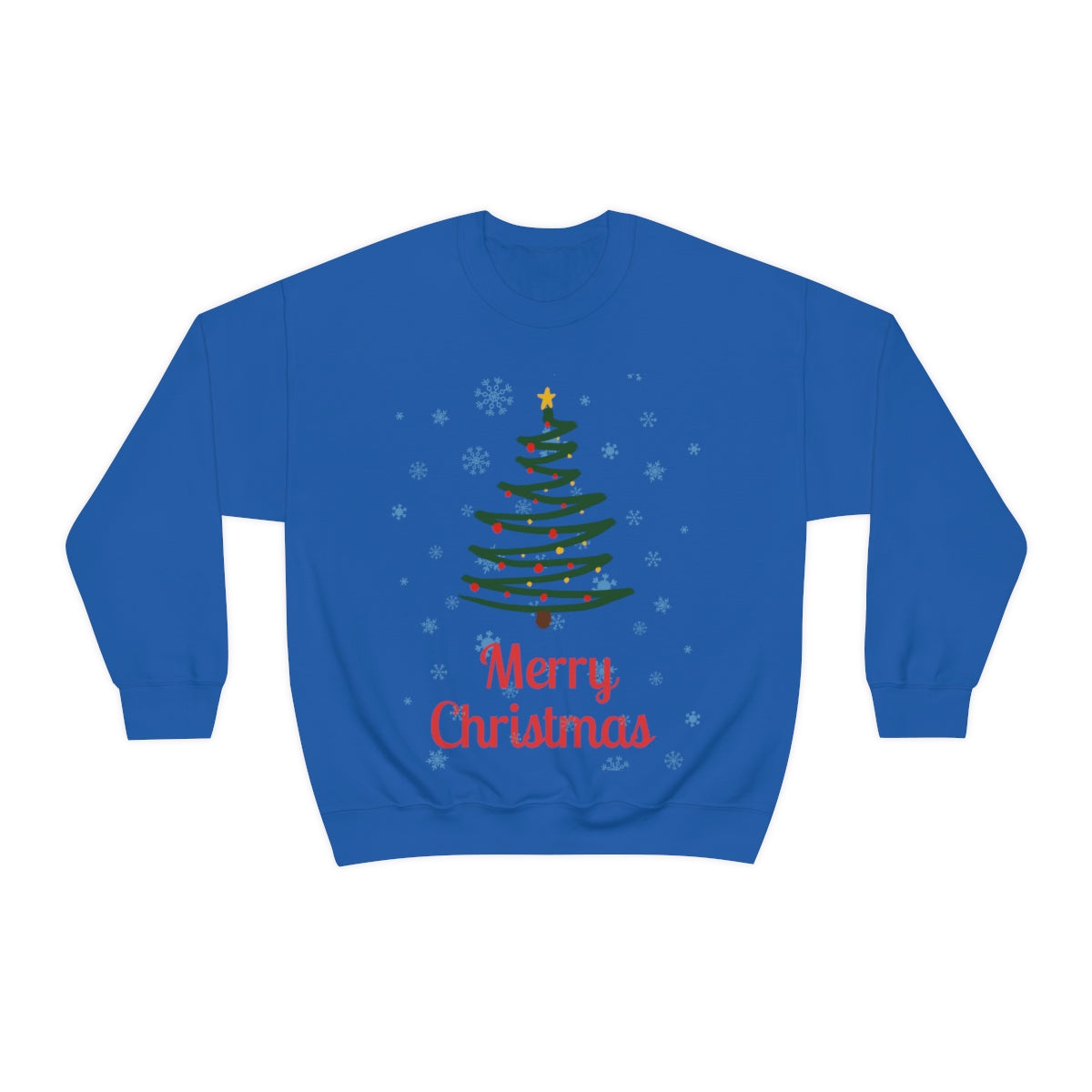Merry Christmas Tree Unisex Heavy Blend™ Crewneck Sweatshirt
