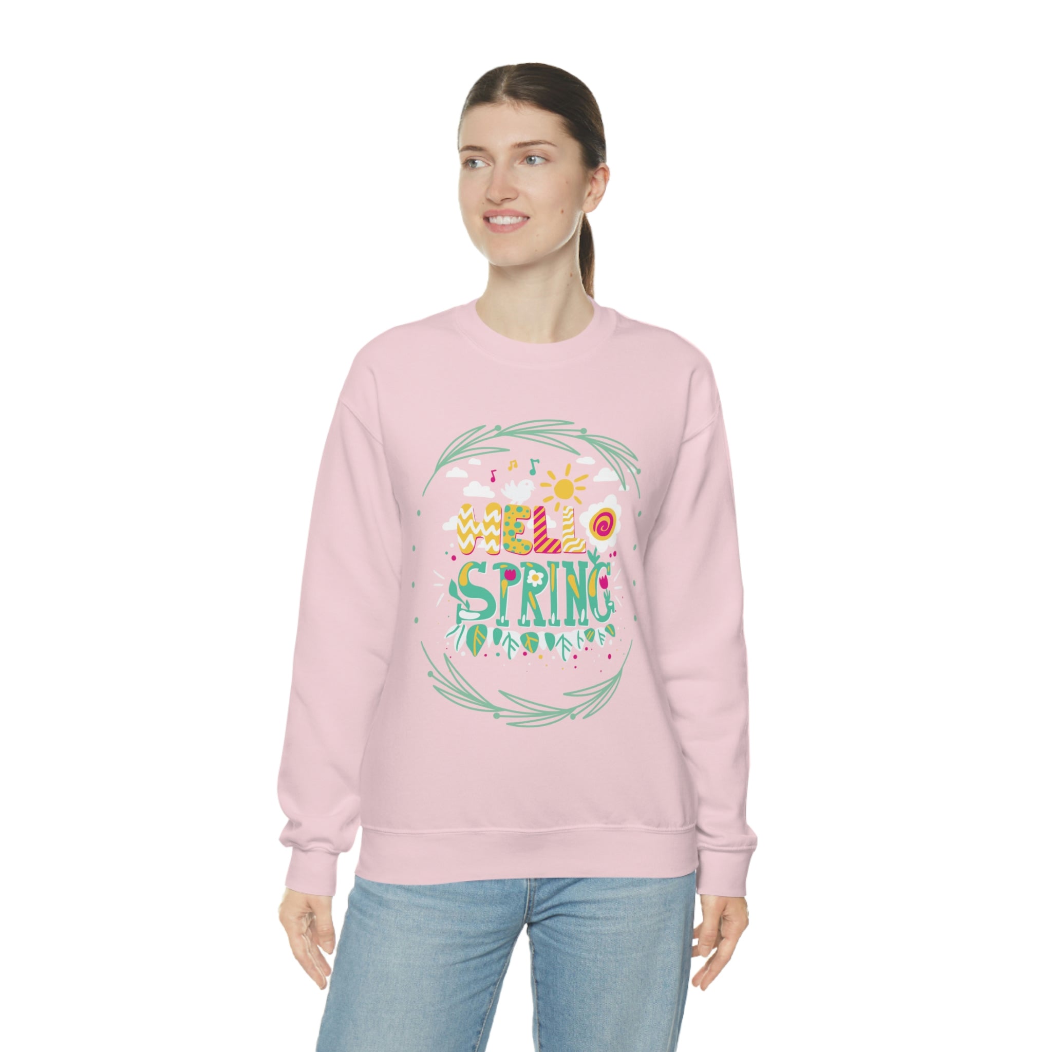 Hello Spring Unisex Heavy Blend™ Crewneck Sweatshirt