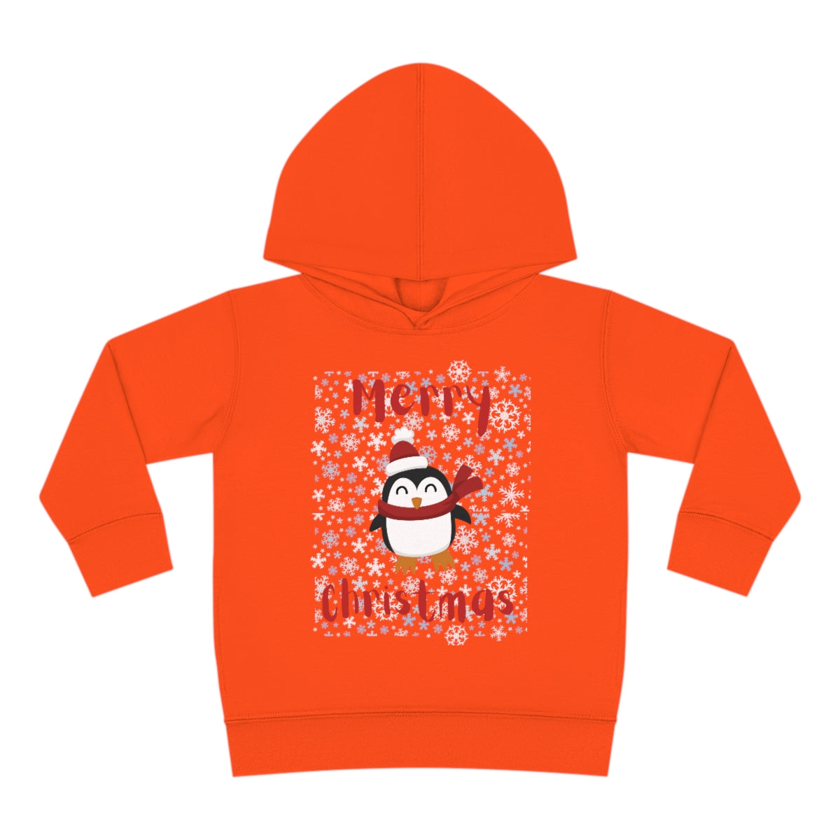 Cute Penguin Christmas Toddler Pullover Fleece Hoodie