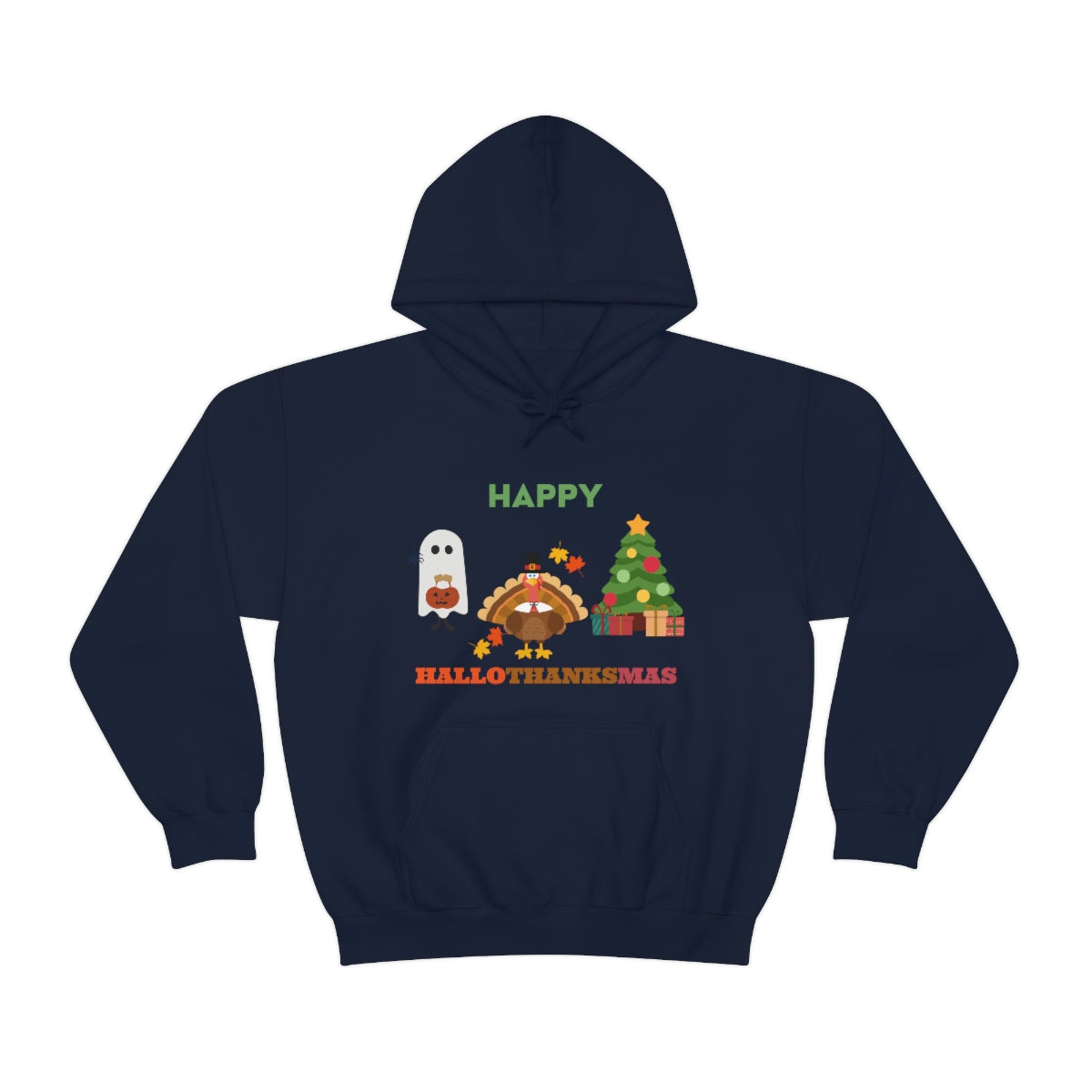 Happy Hallothanksmas Unisex Heavy Blend™ Hooded Sweatshirt