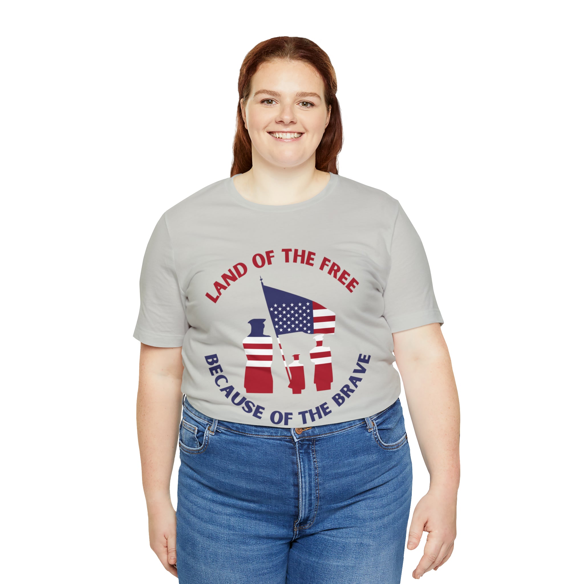 Memorial Day Land Of The Free Unisex Jersey Short Sleeve Tee