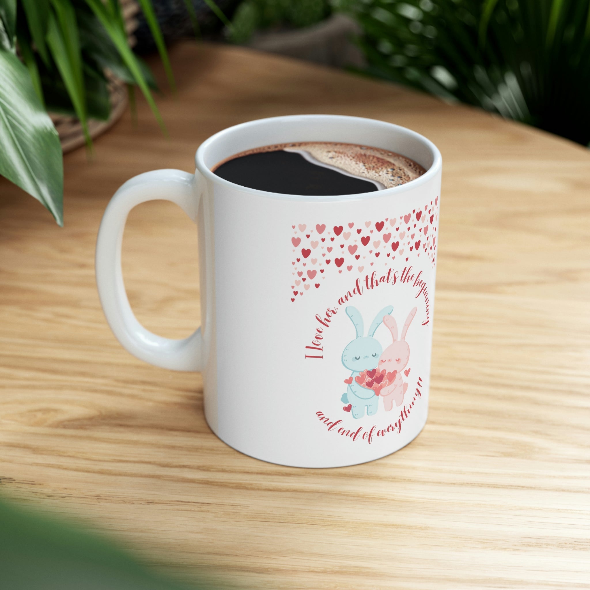 The I Love He U & Me Ceramic Mug 11oz