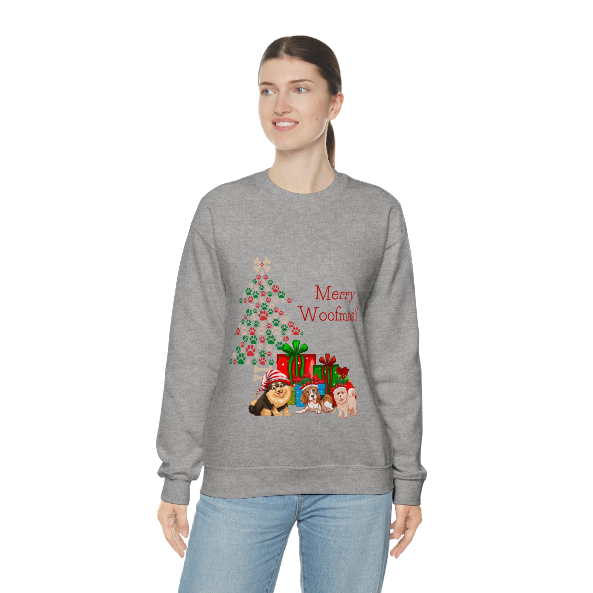 Merry Woolfmas Unisex Heavy Blend™ Crewneck Sweatshirt