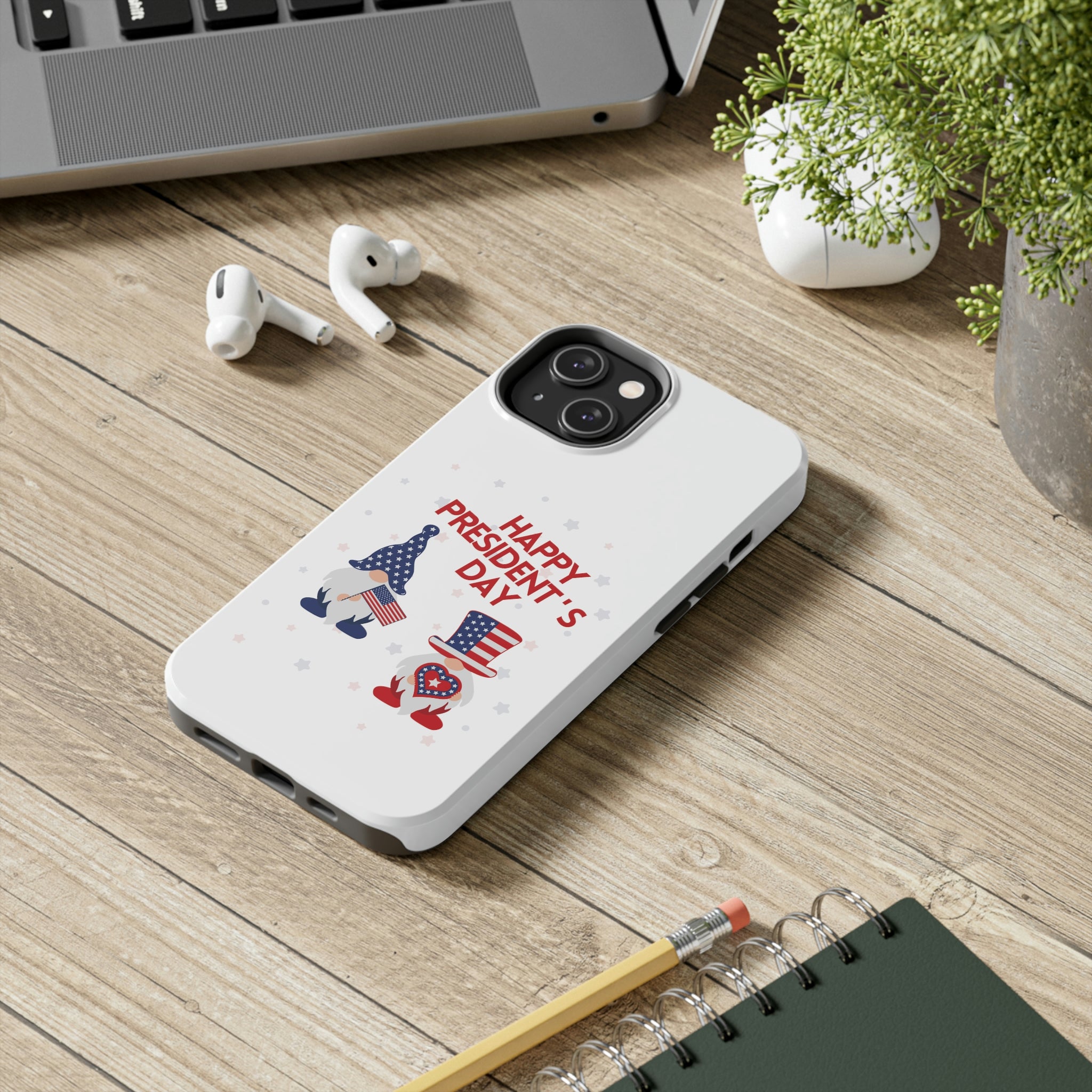 Happy President's Day Gnome Tough Phone Cases, Case-Mate