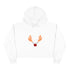 Reindeer Christmas Crop Hoodie