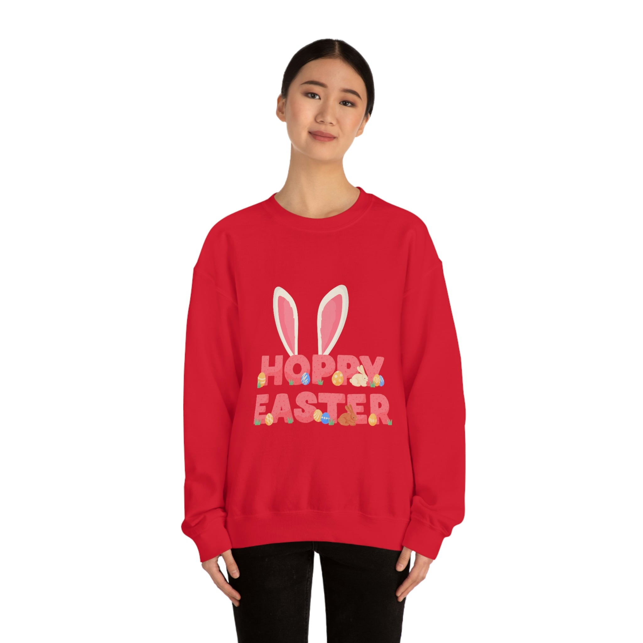 The Hoppy Easter Unisex Heavy Blend™ Crewneck Sweatshirt