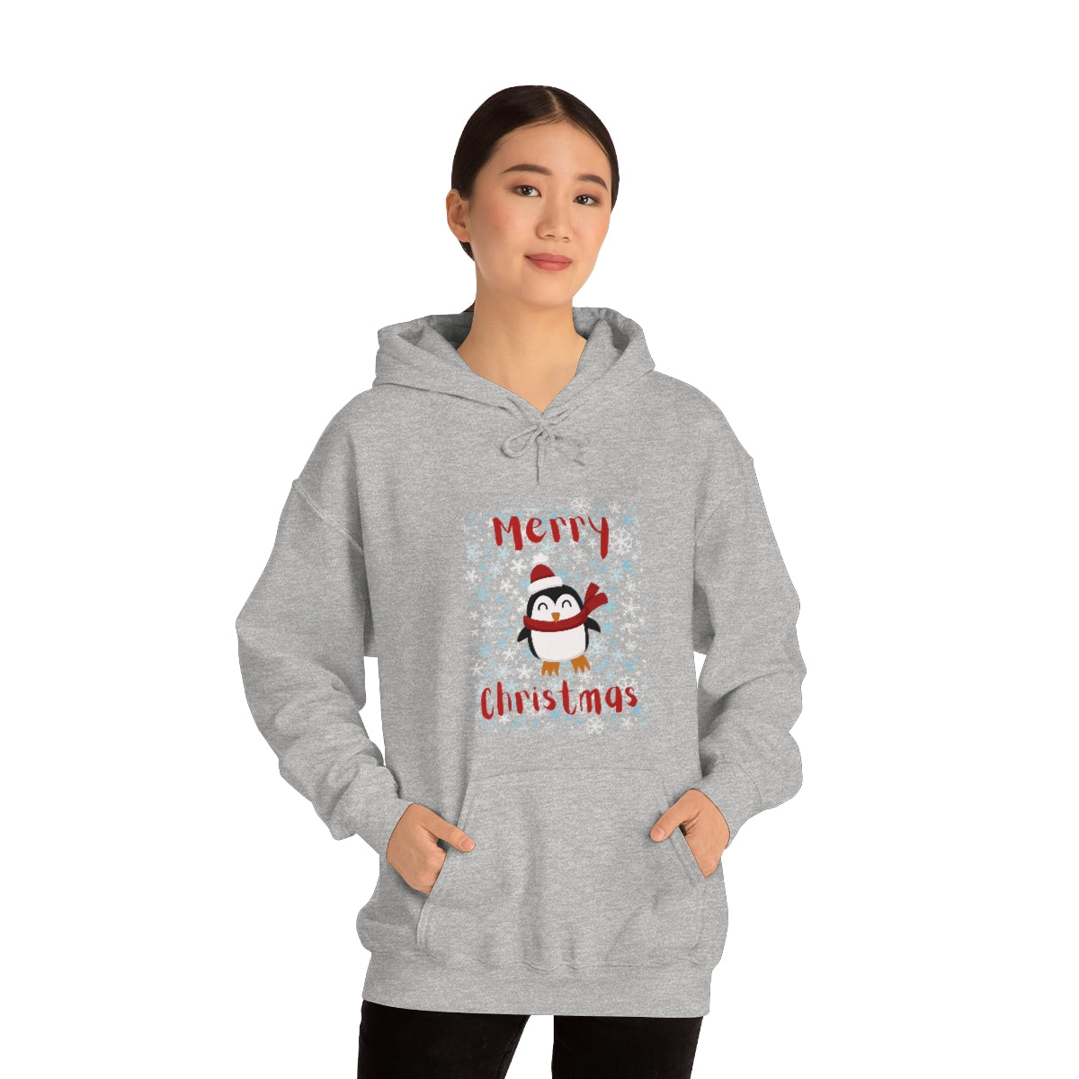 Cute Penguin Christmas Unisex Heavy Blend™ Hooded Sweatshirt