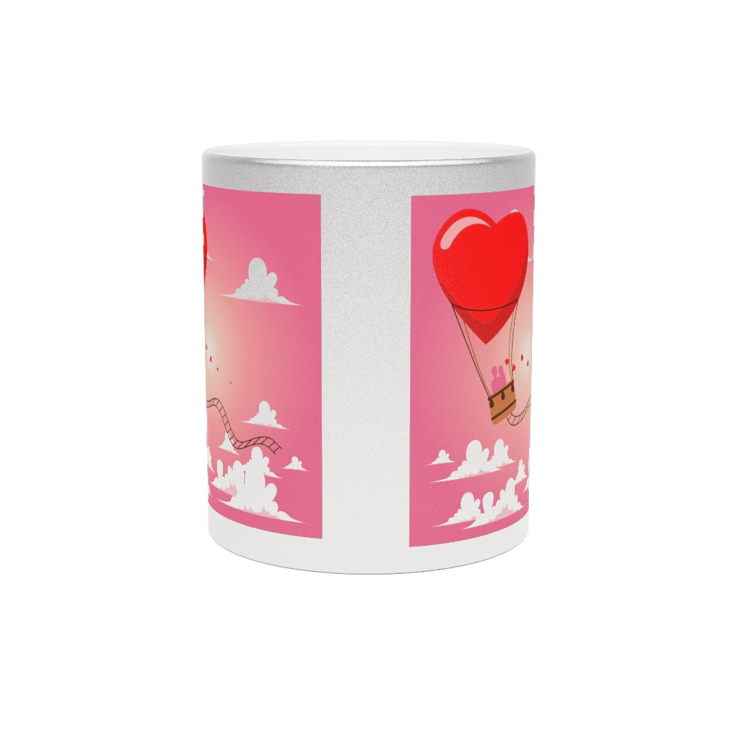 Happy Valentine's Day Metallic Mug (Silver\Gold)