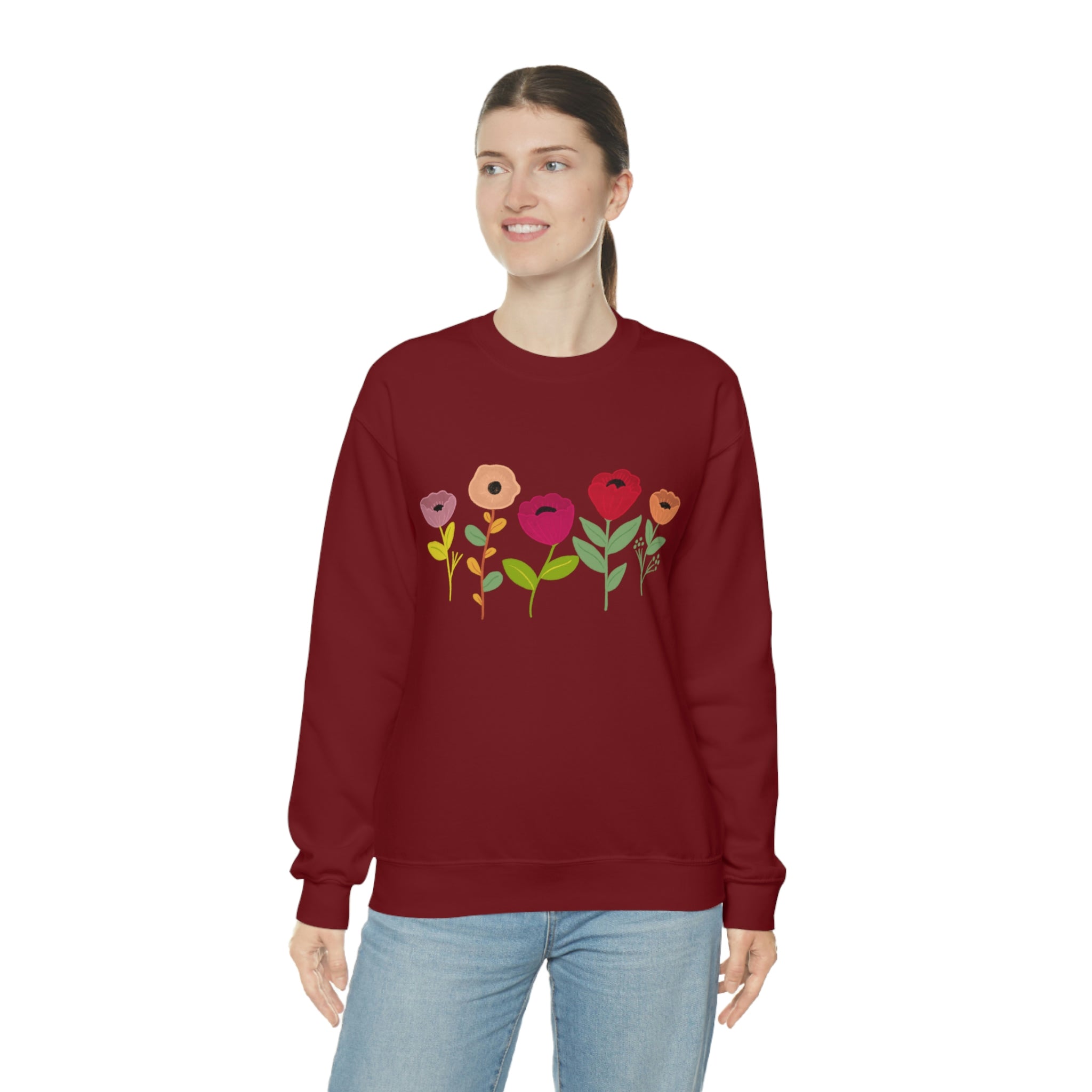 Spring Flowers Unisex Heavy Blend™ Crewneck Sweatshirt