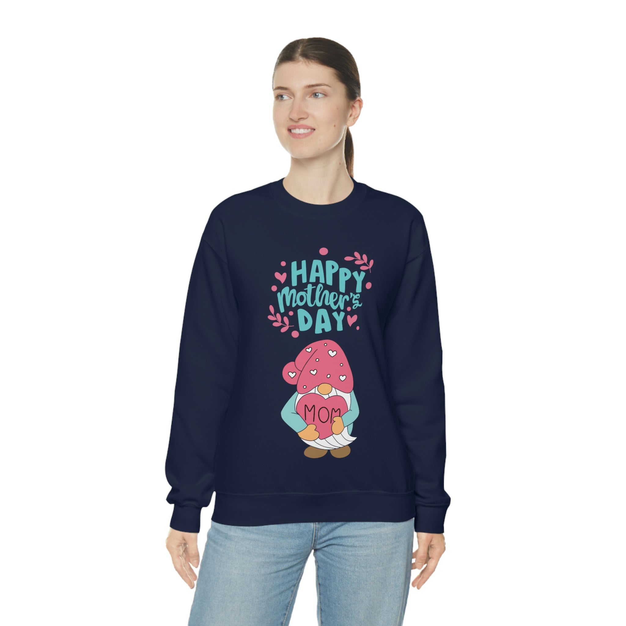 Happy Mother's Day Gnome Unisex Heavy Blend™ Crewneck Sweatshirt