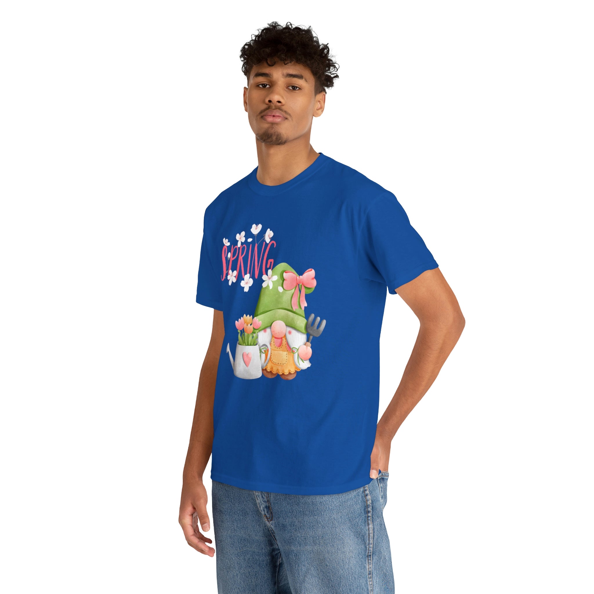 Gnome Happy Spring Unisex Heavy Cotton Tee