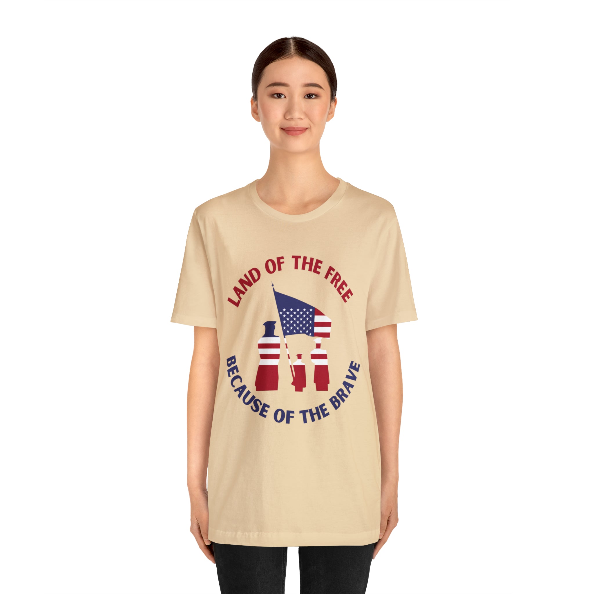 Memorial Day Land Of The Free Unisex Jersey Short Sleeve Tee