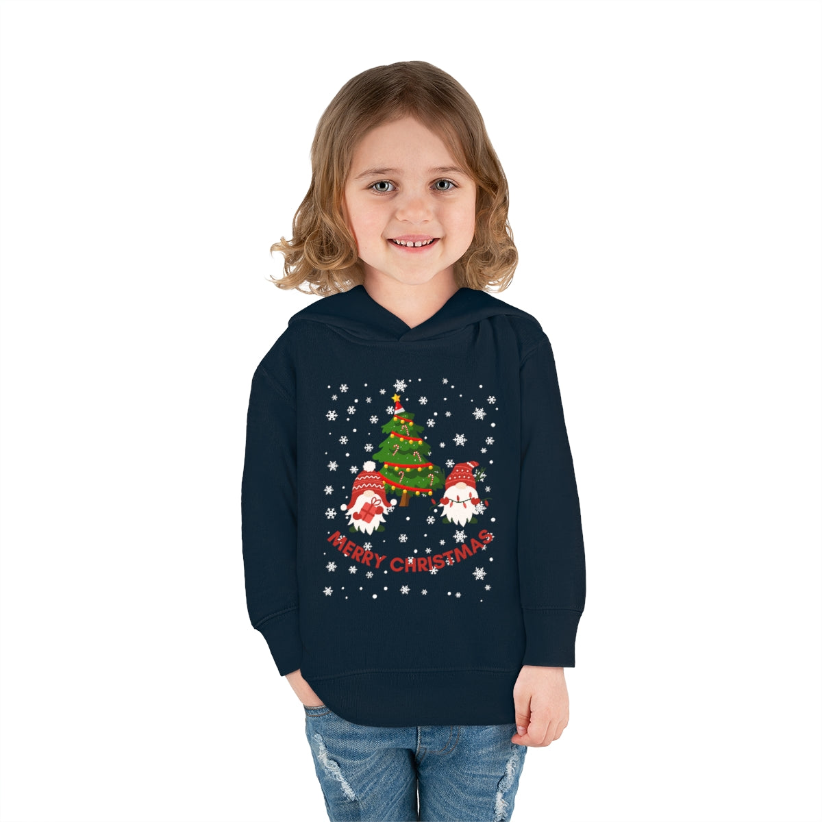 Merry & Bright Holidays ChristmasToddler Pullover Fleece Hoodie