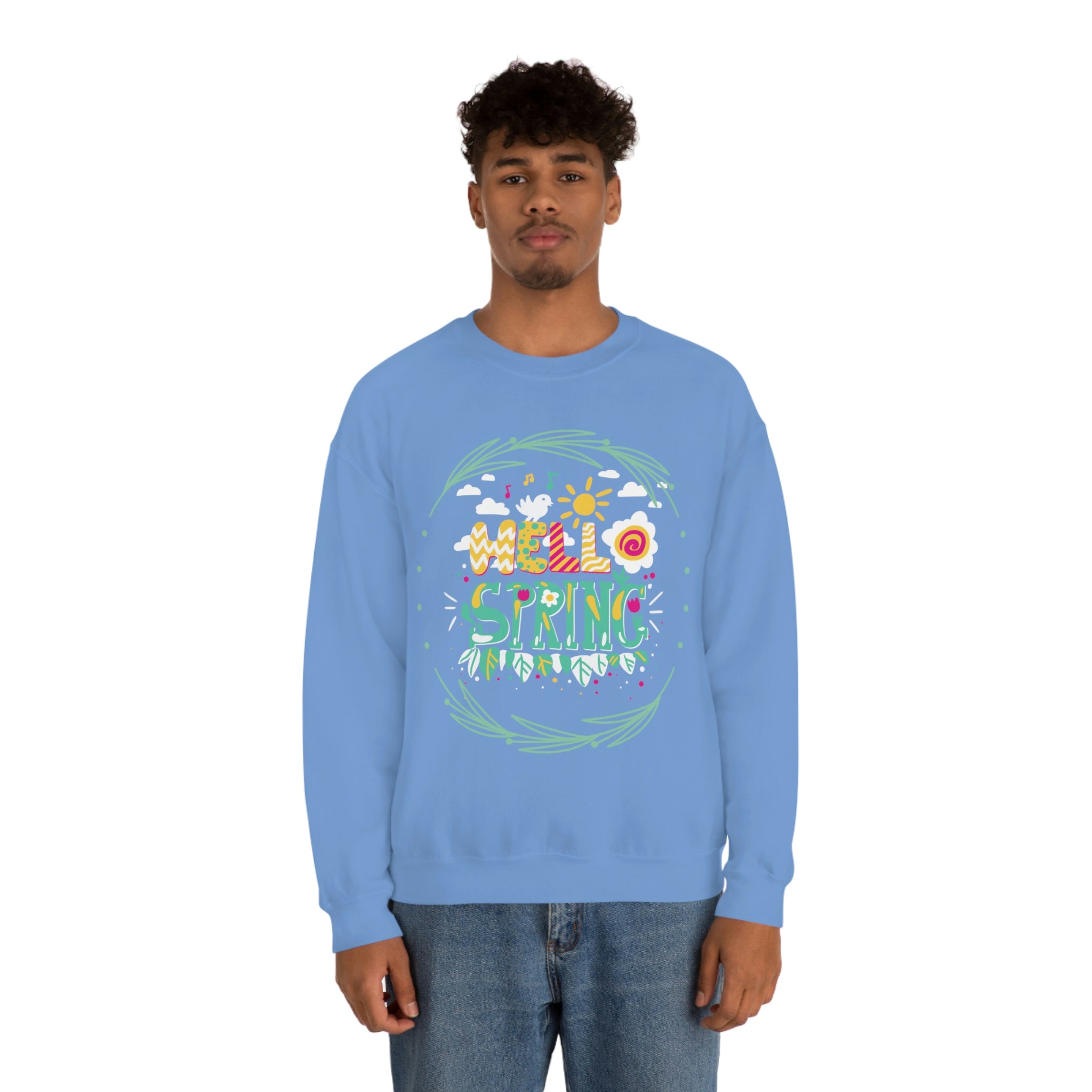 Hello Spring Unisex Heavy Blend™ Crewneck Sweatshirt