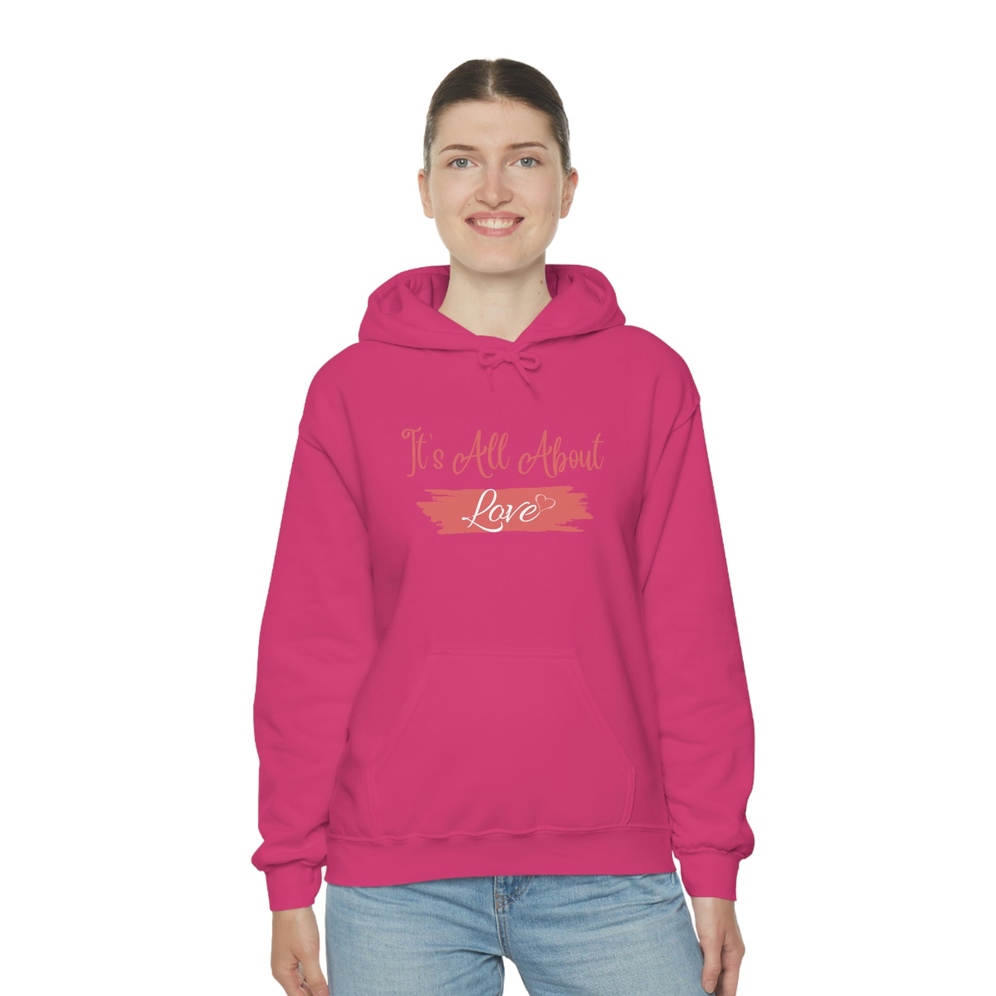 It's All About Love Unisex Heavy Blend™ Hooded Sweatshirt