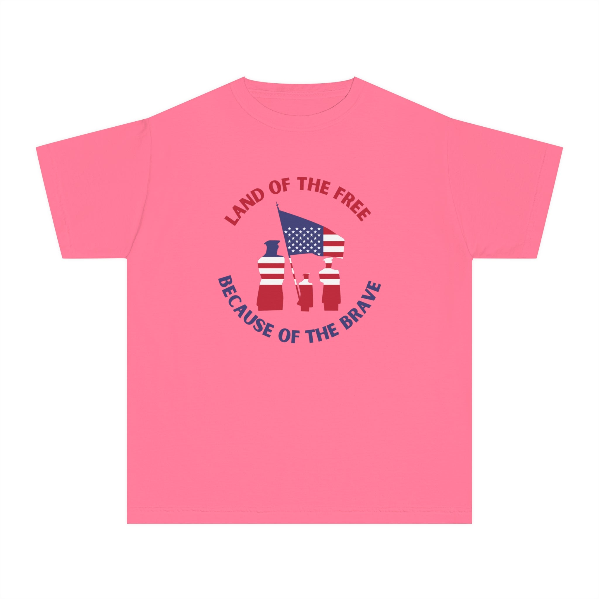 Memorial Day Land Of The Free Youth Midweight Tee