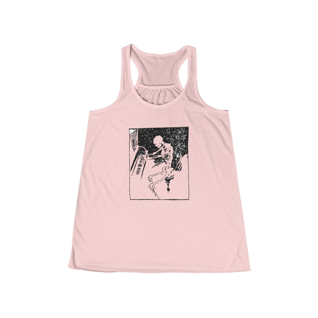 Piano Player Women's Flowy Racerback Tank