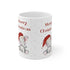 Cute Christmas Elephant Ceramic Mug 11oz