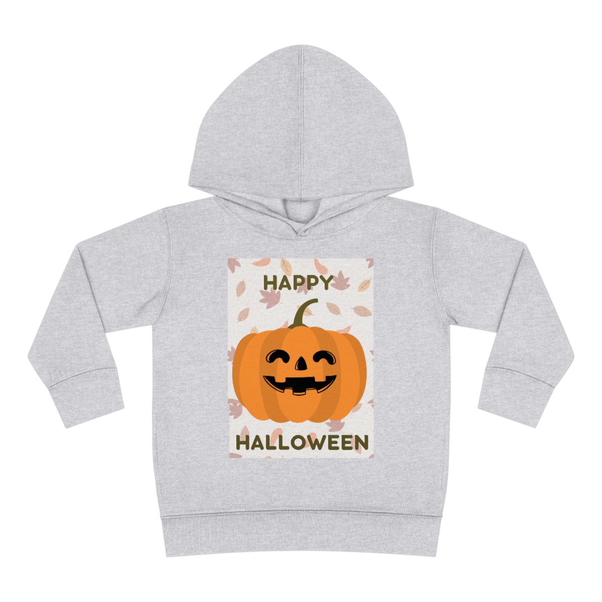 Happy Smiling Halloween Toddler Pullover Fleece Hoodie