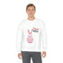 Happy Easter Day Bunny Unisex Heavy Blend™ Crewneck Sweatshirt