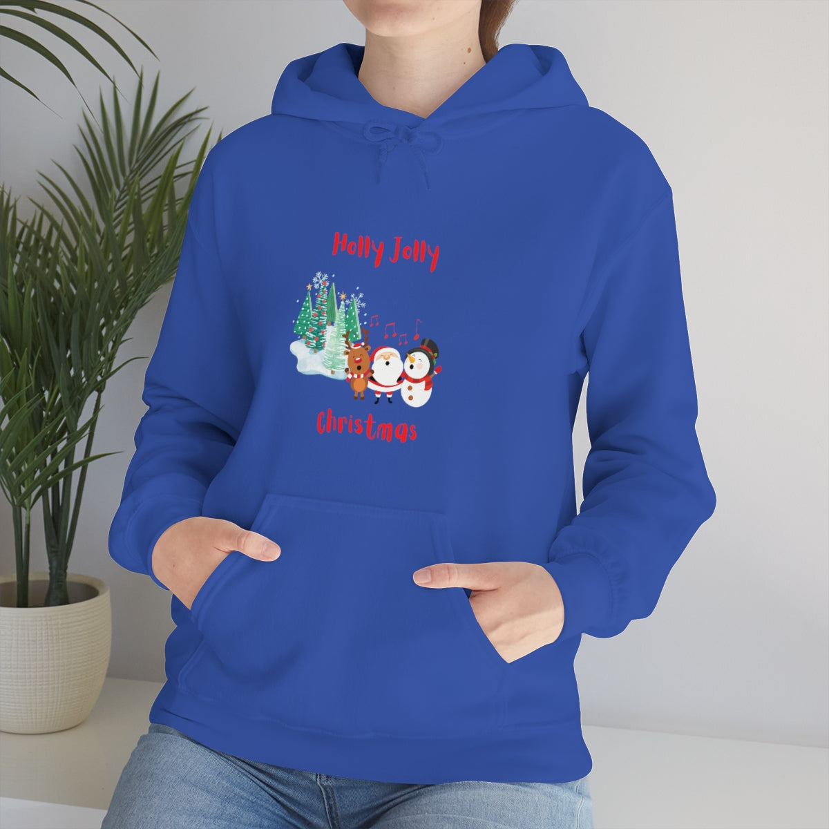 Holly Jolly Christmas Unisex Heavy Blend™ Hooded Sweatshirt