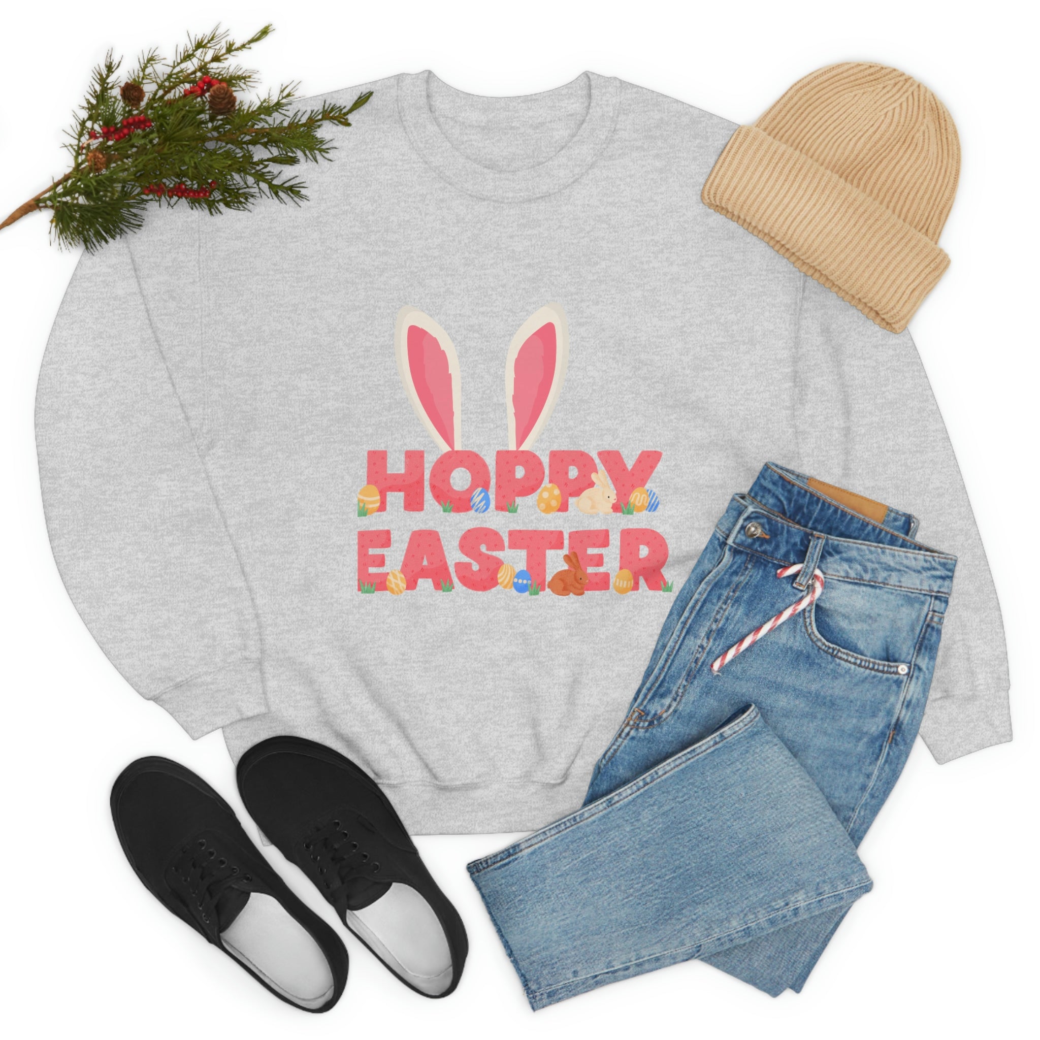 The Hoppy Easter Unisex Heavy Blend™ Crewneck Sweatshirt