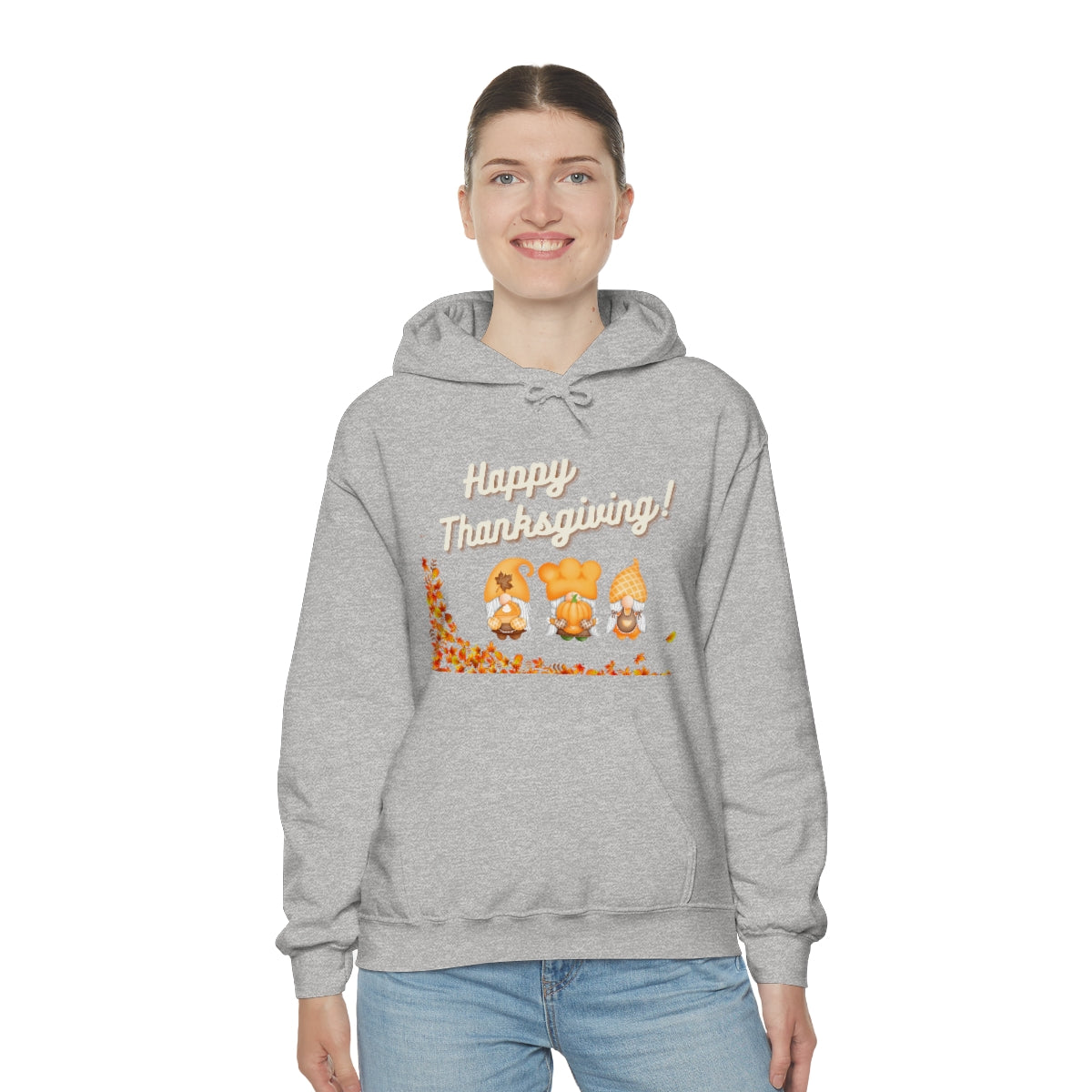 Happy Thanksgiving Gnome Unisex Heavy Blend™ Hooded Sweatshirt