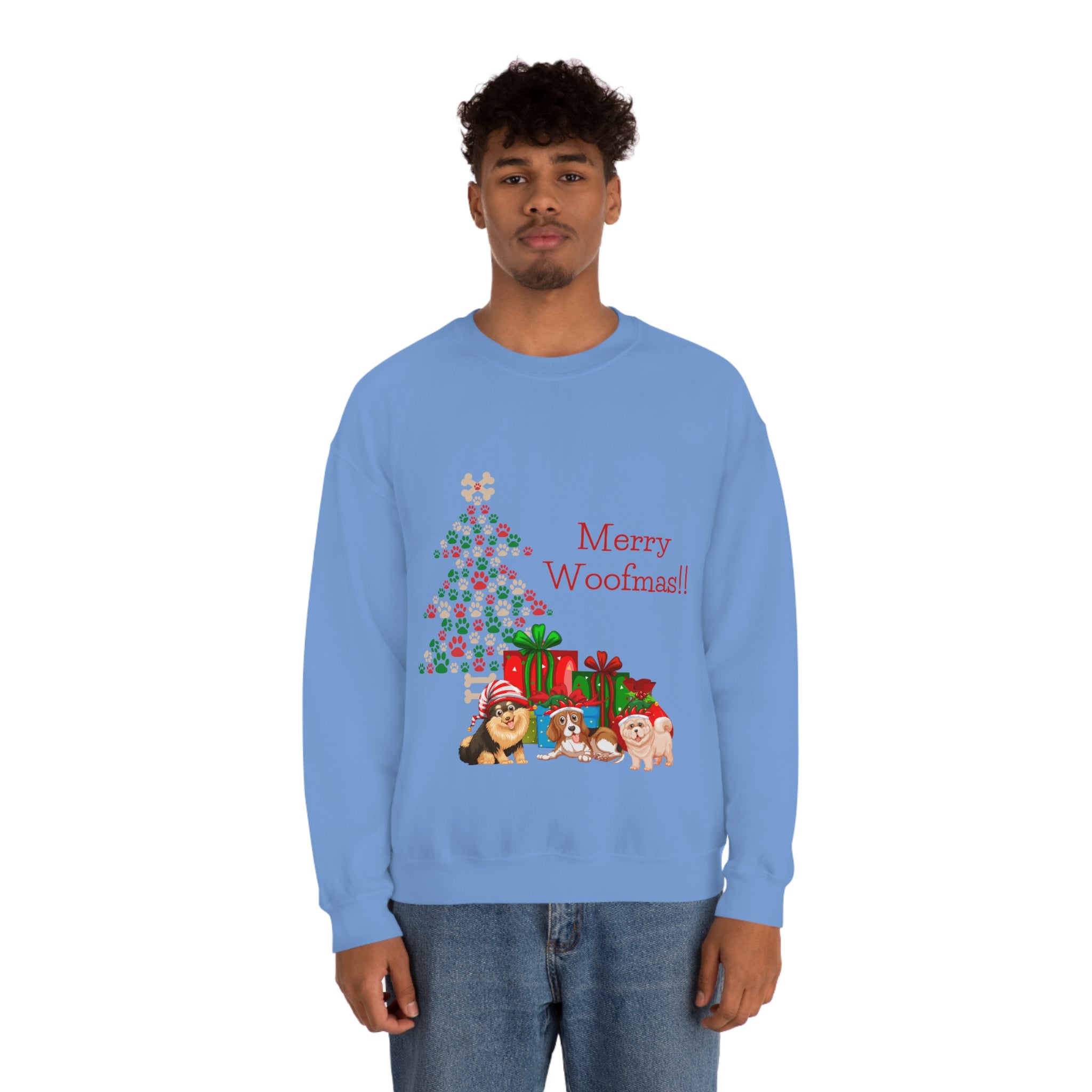 Merry Woolfmas Unisex Heavy Blend™ Crewneck Sweatshirt