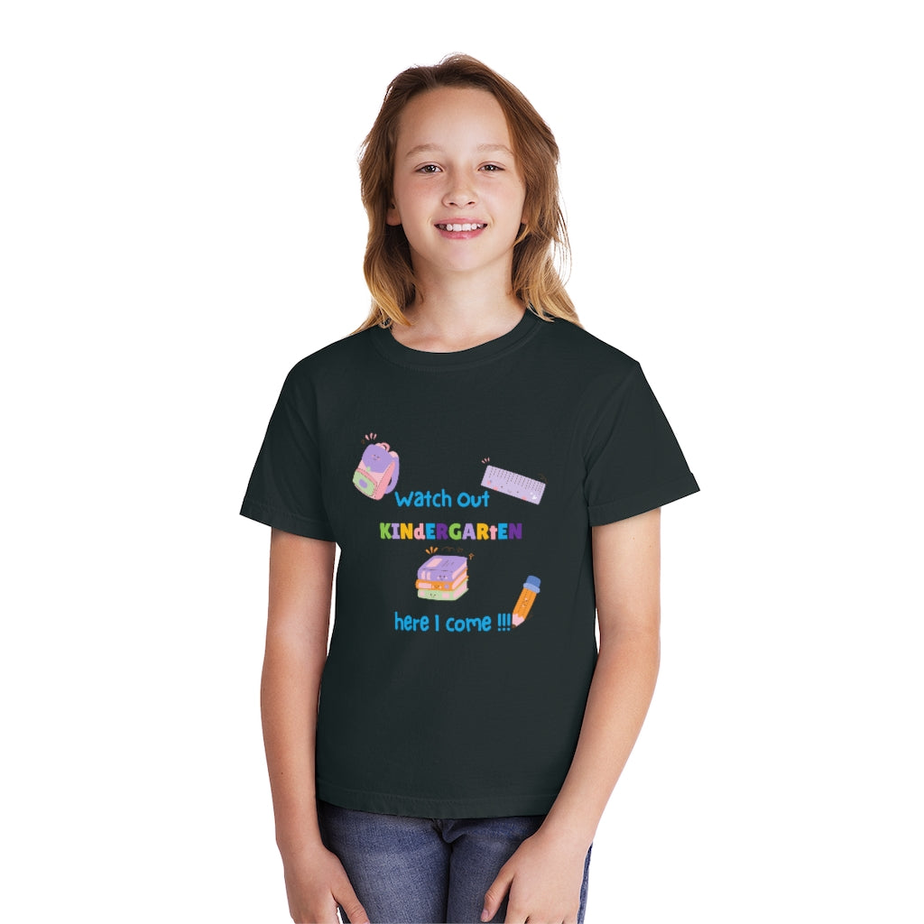 Watch Out Kindergarten Youth Midweight Tee