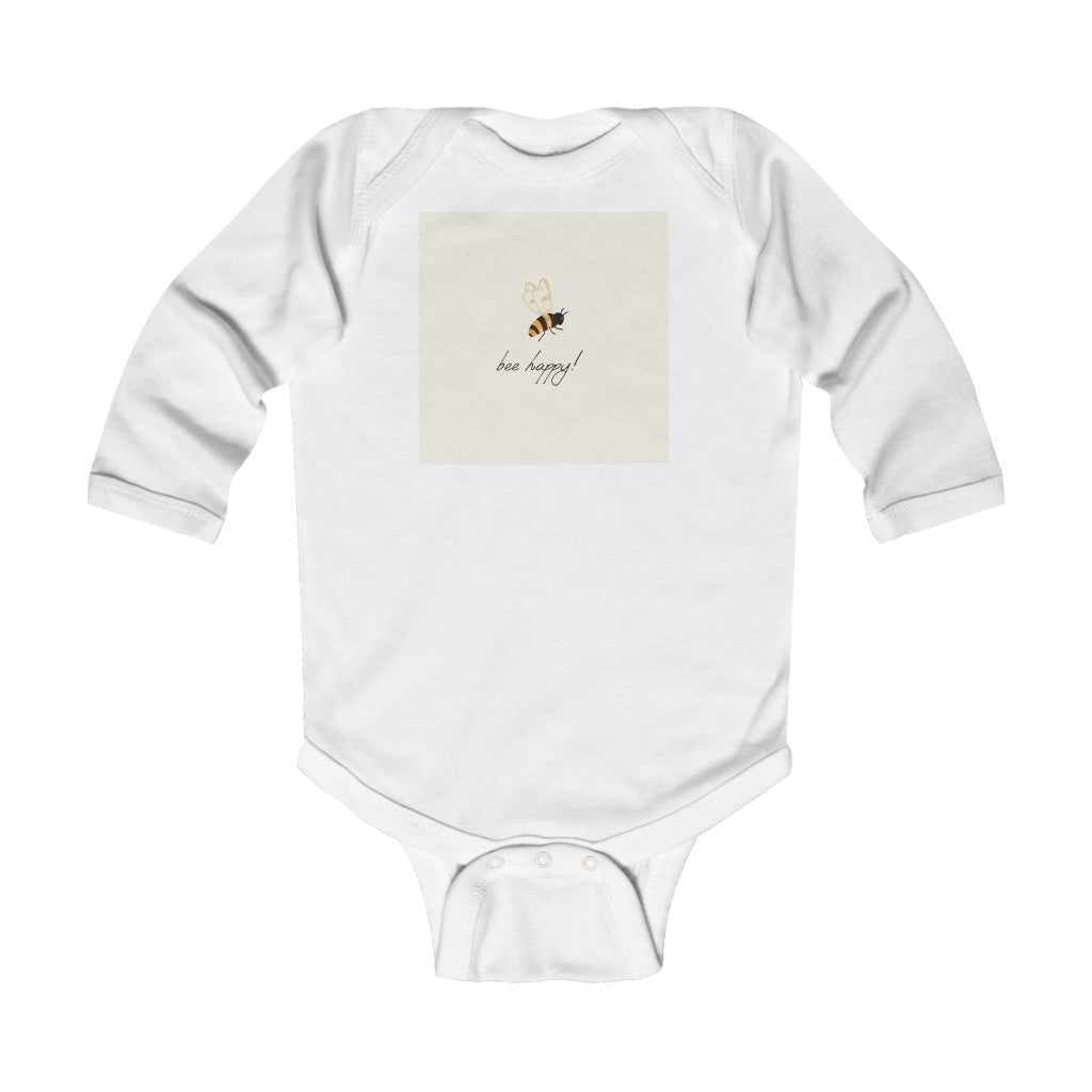 Bee Happy Infant Long Sleeve Bodysuit