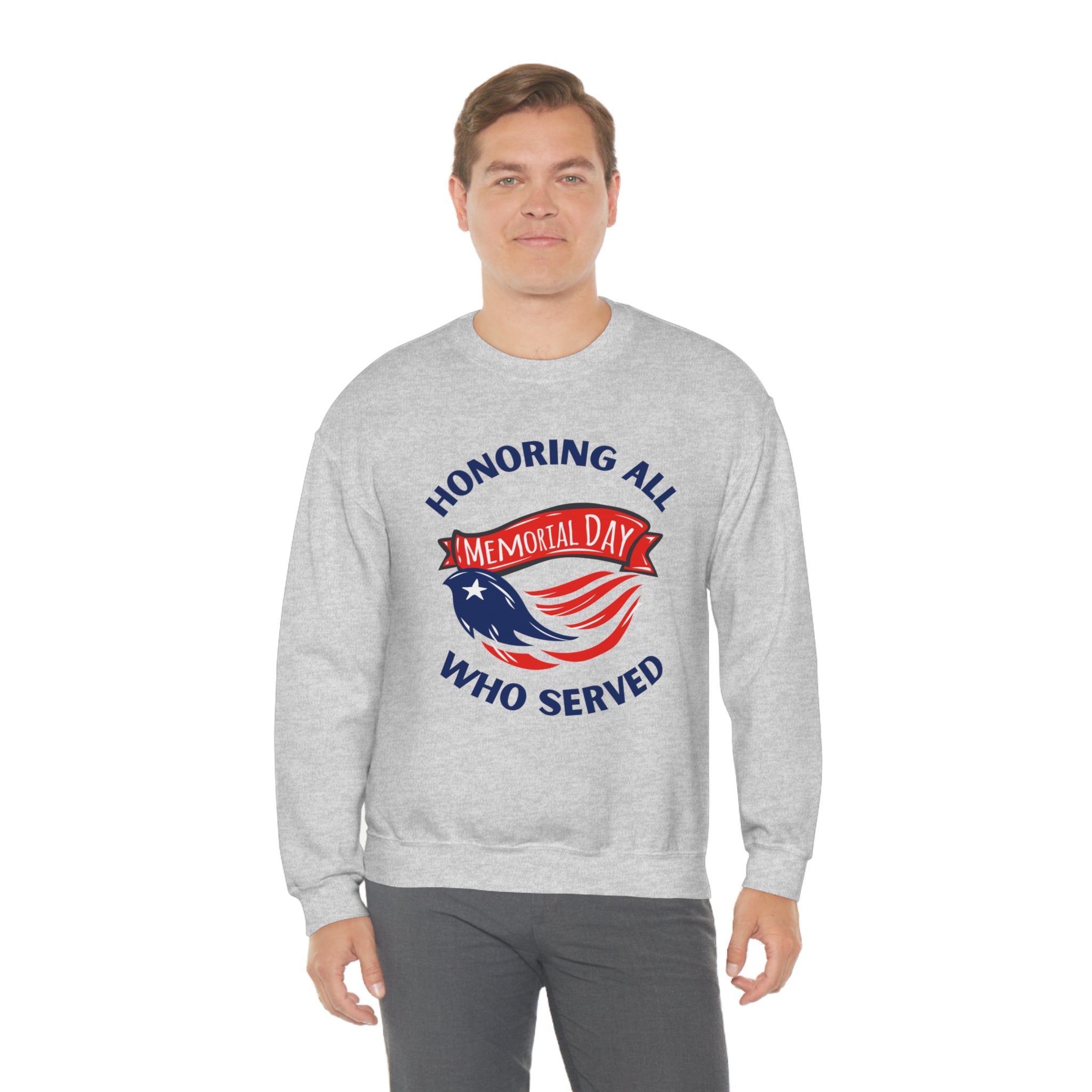 Memorial Day Honoring All Who Served Unisex Heavy Blend™ Crewneck Sweatshirt