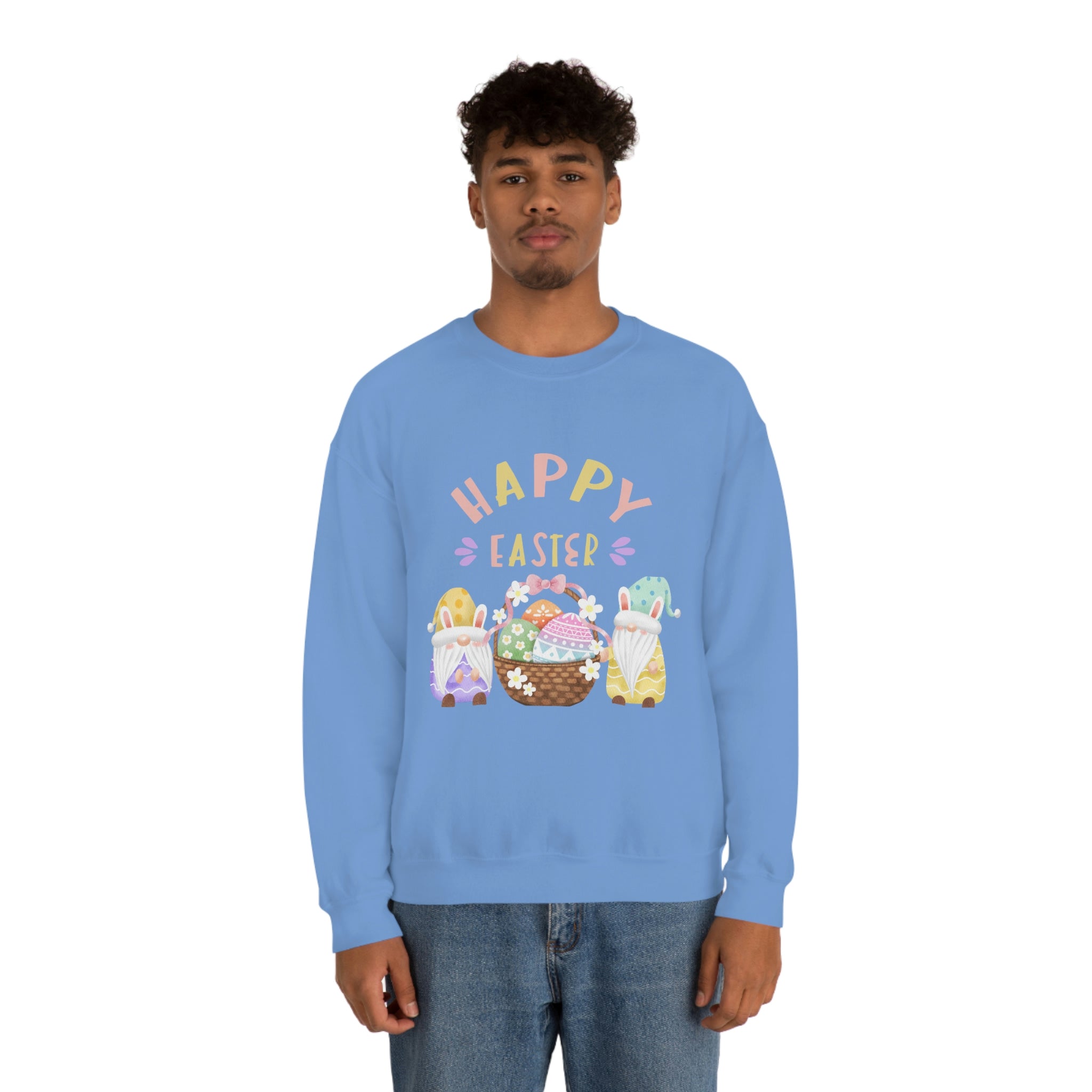 Happy Easter Gnome Unisex Heavy Blend™ Crewneck Sweatshirt