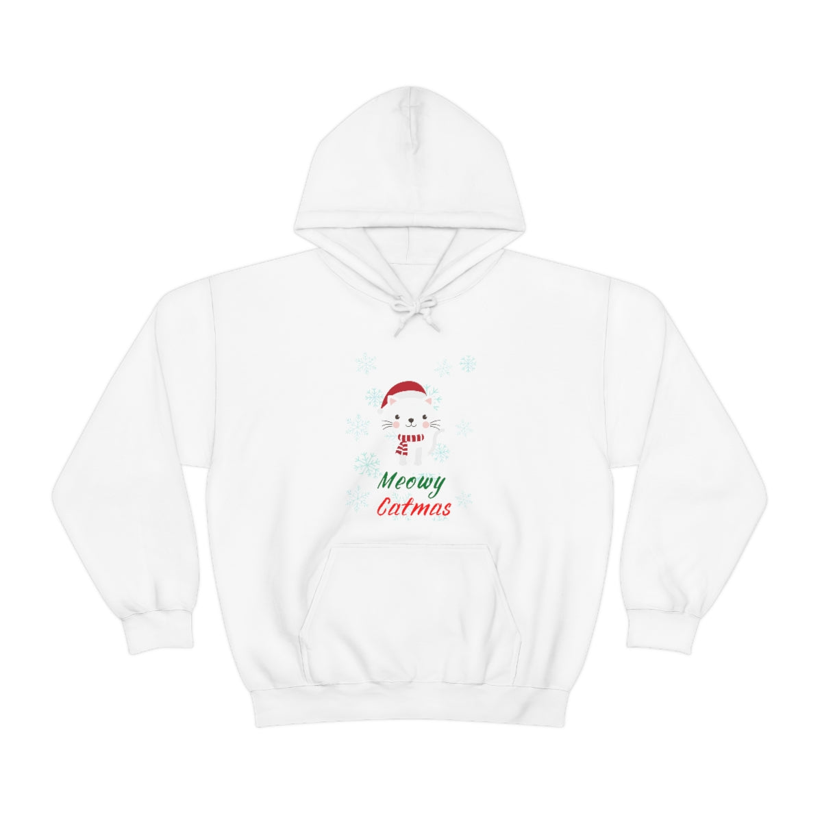 Meowy Catmas Unisex Heavy Blend™ Hooded Sweatshirt