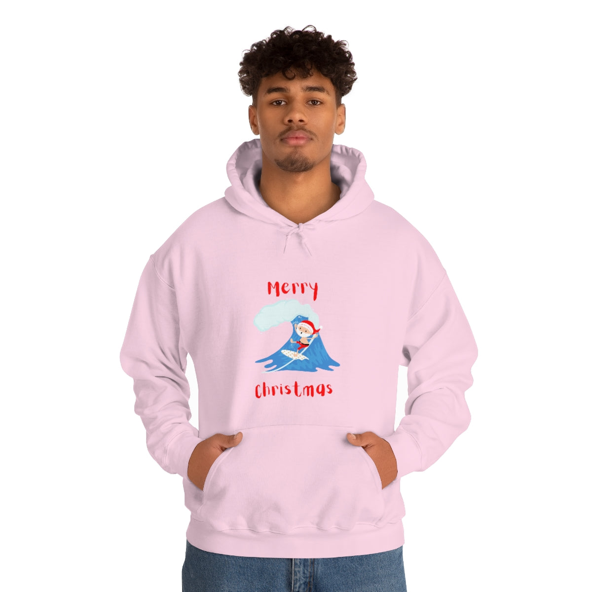 Surfing Santa Unisex Heavy Blend™ Hooded Sweatshirt