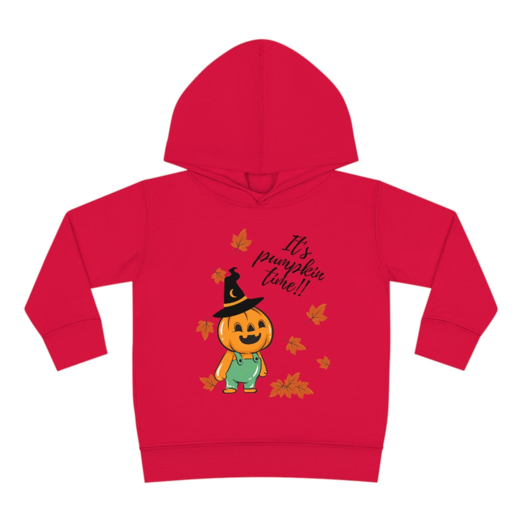 It's Pumpkin Time Toddler Pullover Fleece Hoodie