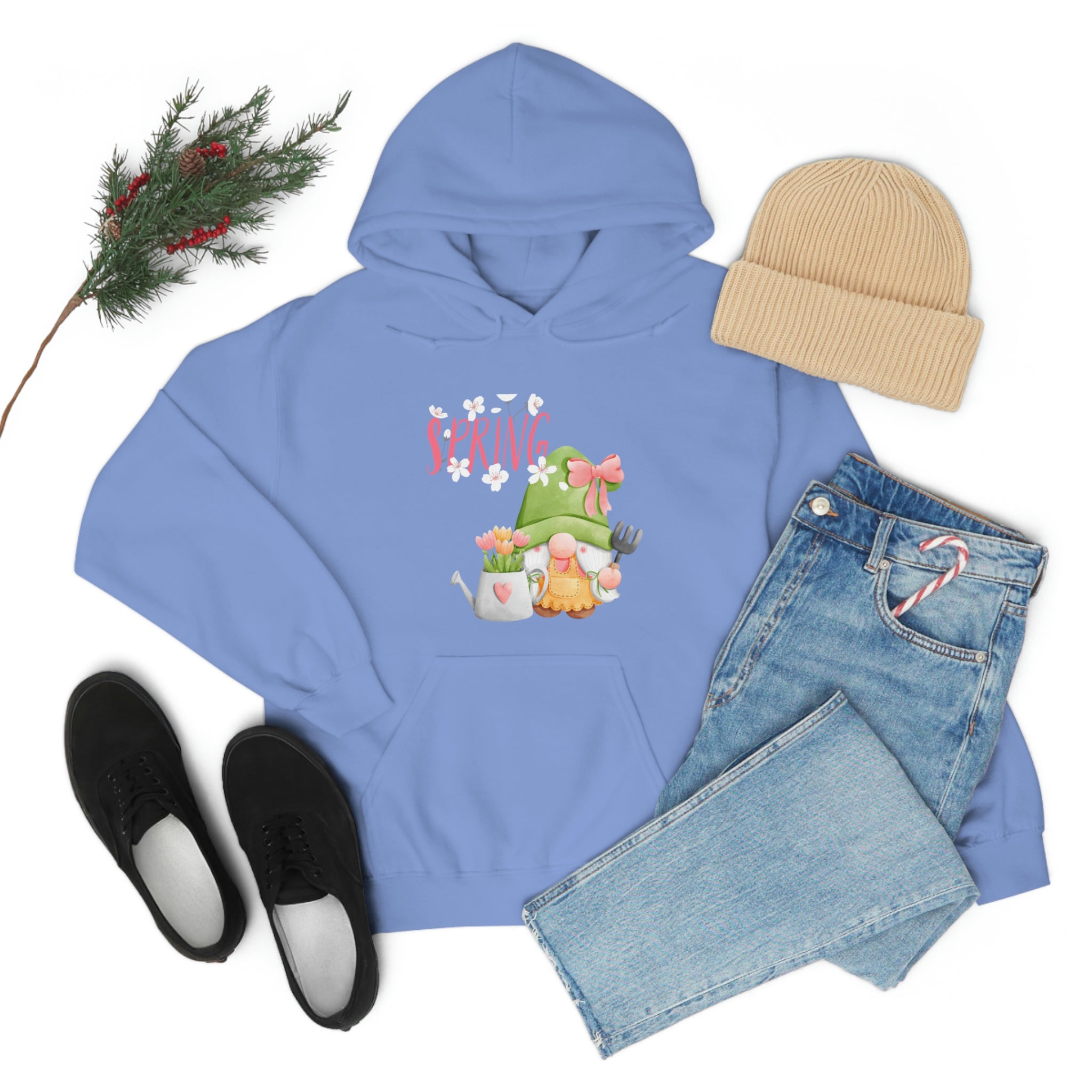 Gnome Happy Spring Unisex Heavy Blend™ Hooded Sweatshirt