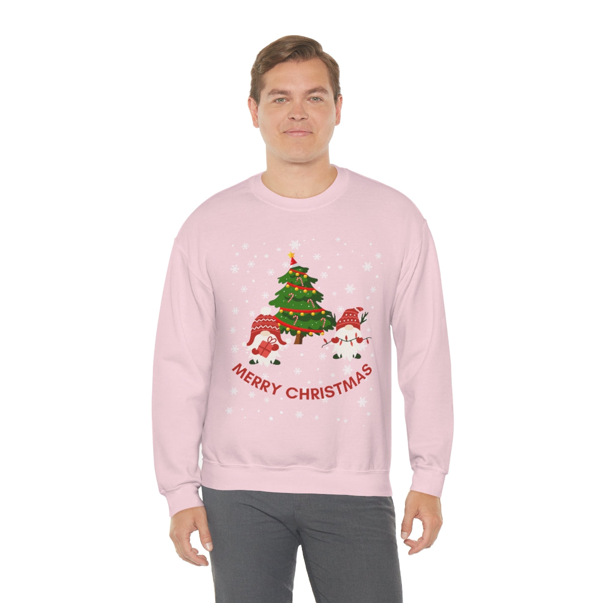 Merry & Bright Holidays Christmas Unisex Heavy Blend™ Crewneck Sweatshirt