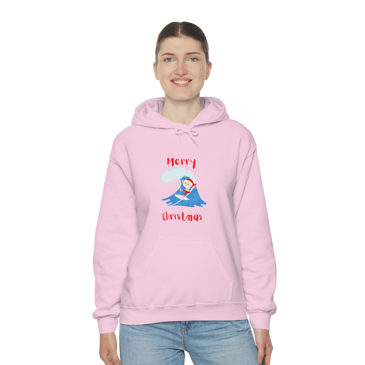 Surfing Santa Unisex Heavy Blend™ Hooded Sweatshirt